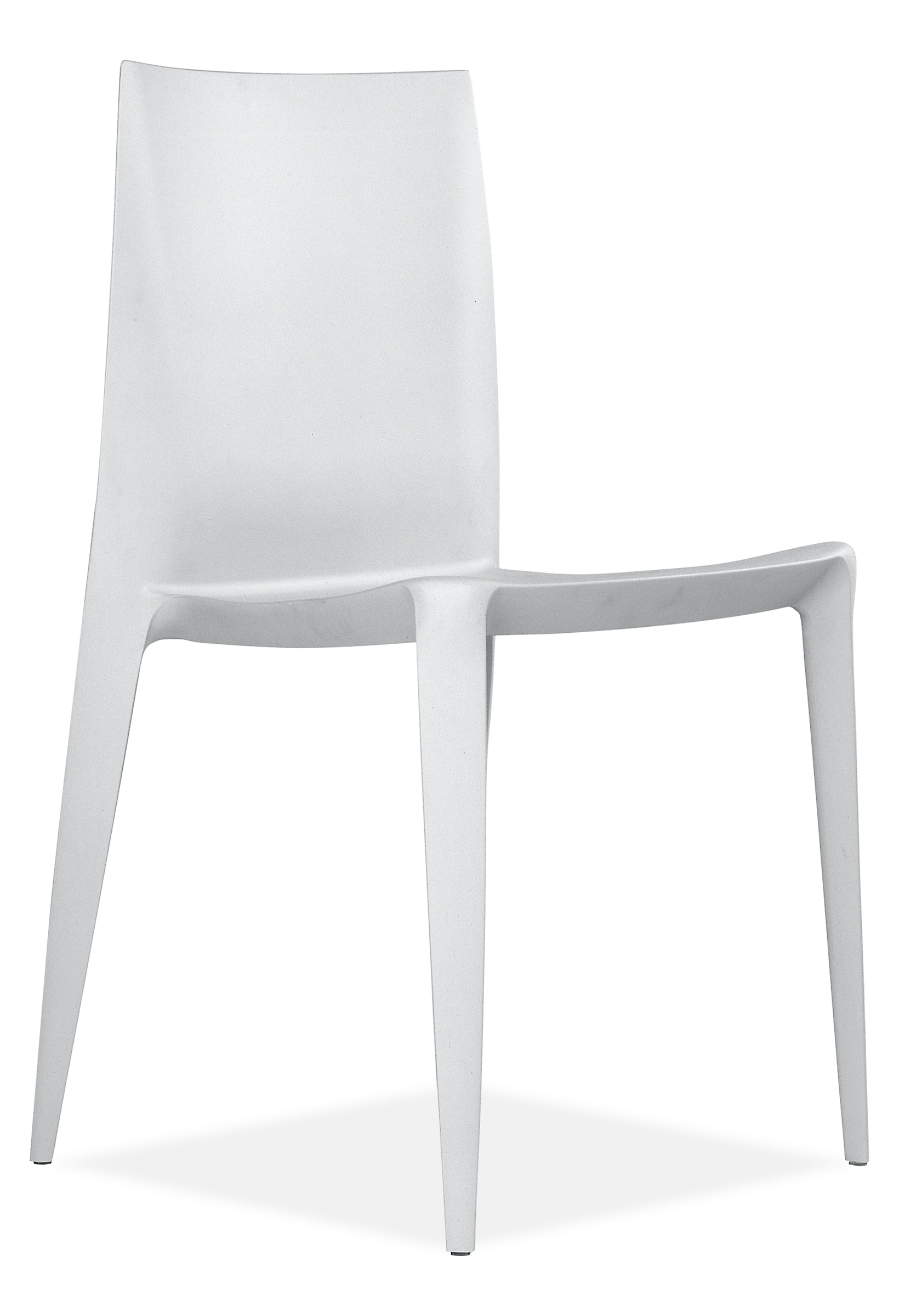 Angle view of The Bellini Chair in Light Grey.