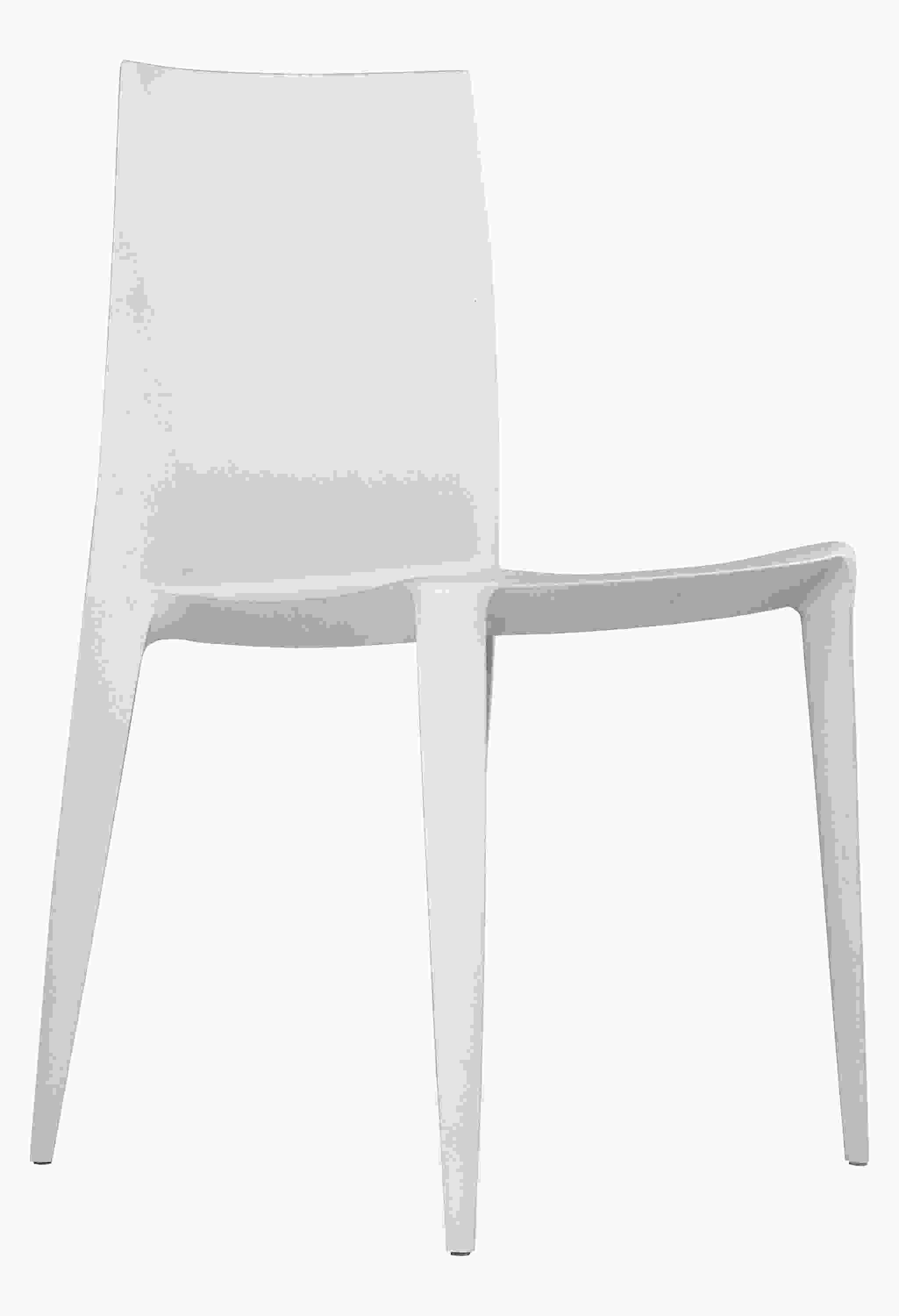 Angle view of The Bellini Chair in Light Grey.
