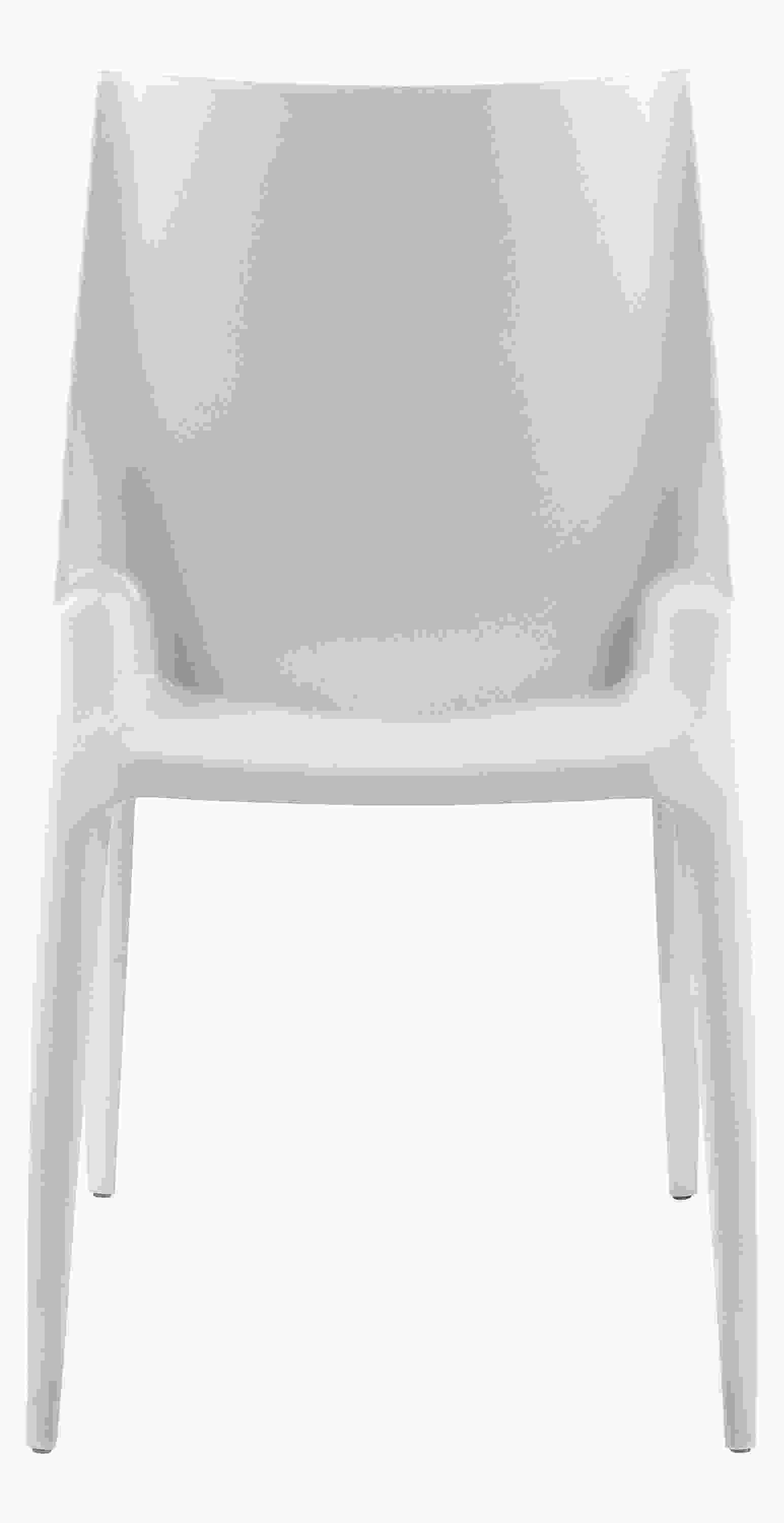 Back view of The Bellini Chair in Light Grey.