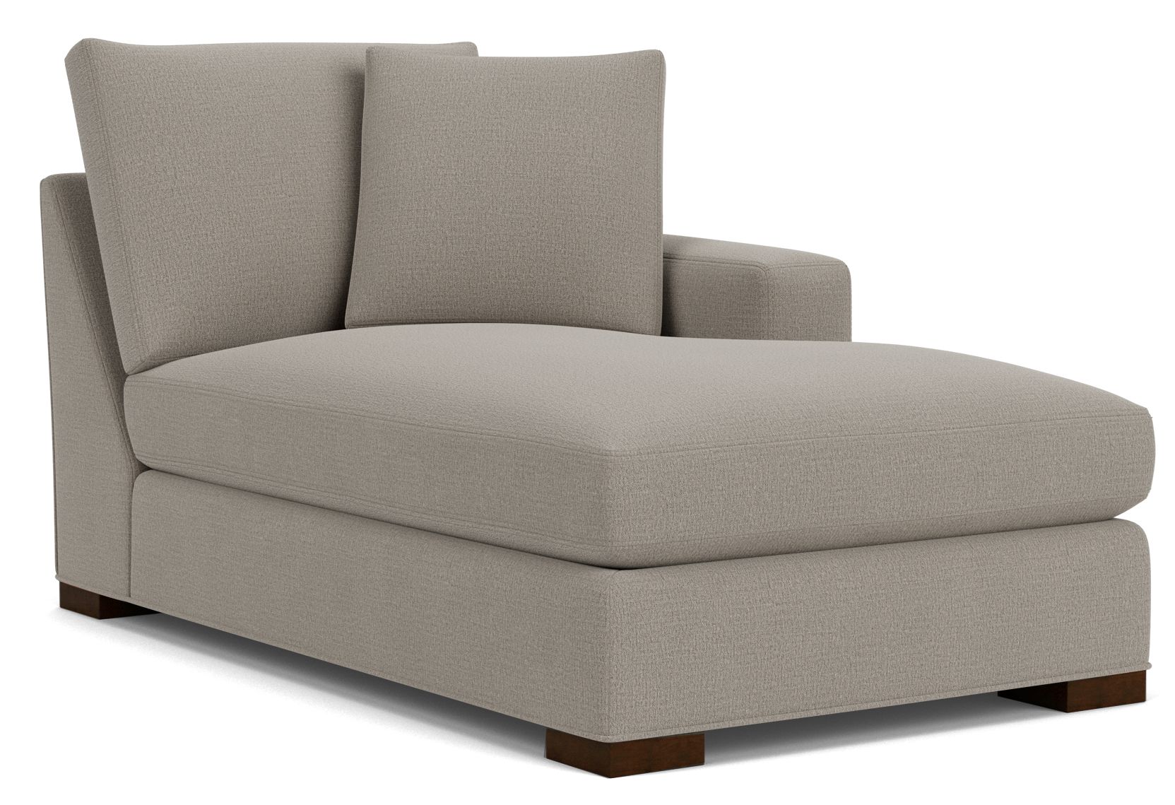 Metro 37" Right-Arm Chaise in Hawkins Cement