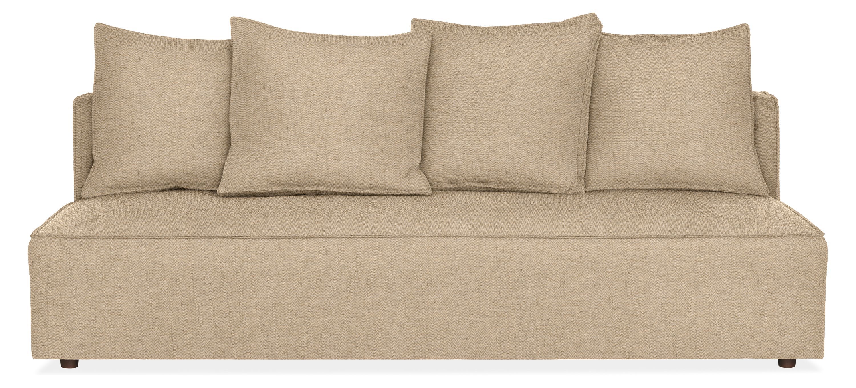Oasis 80" Armless Sofa in Corso Natural