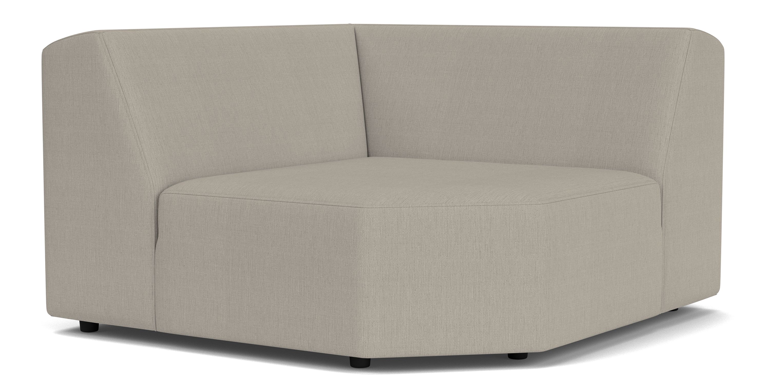 Drift Corner Wedge in Mist Putty