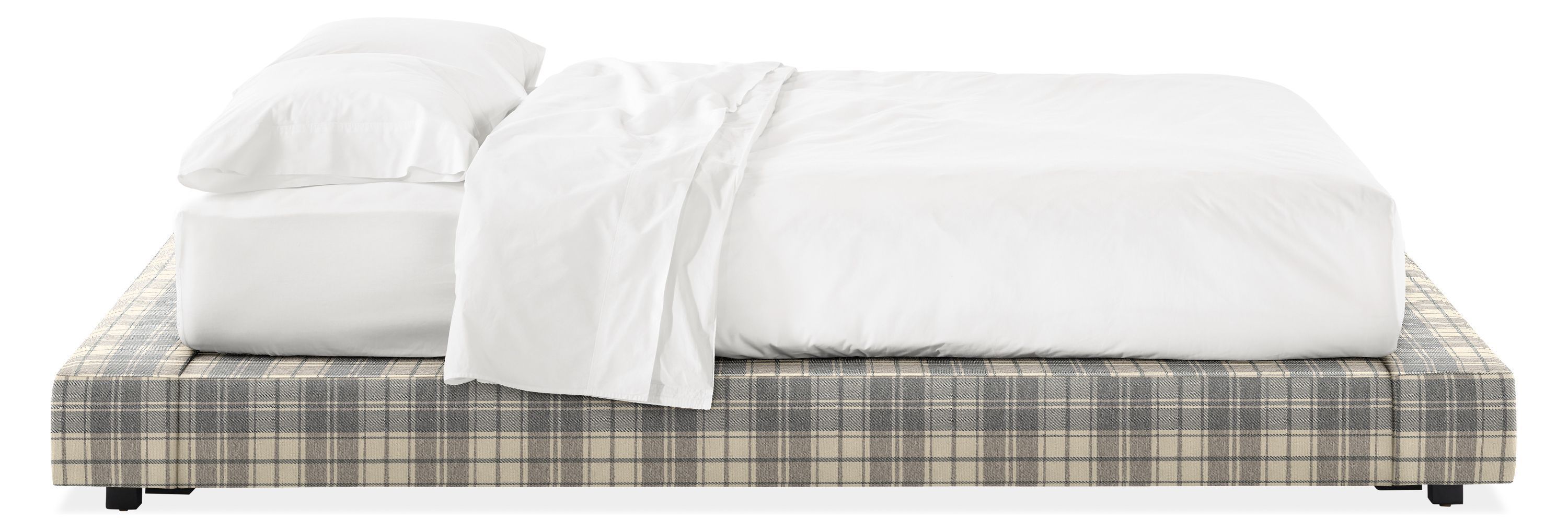 Munro King Platform Bed in Galway Grey