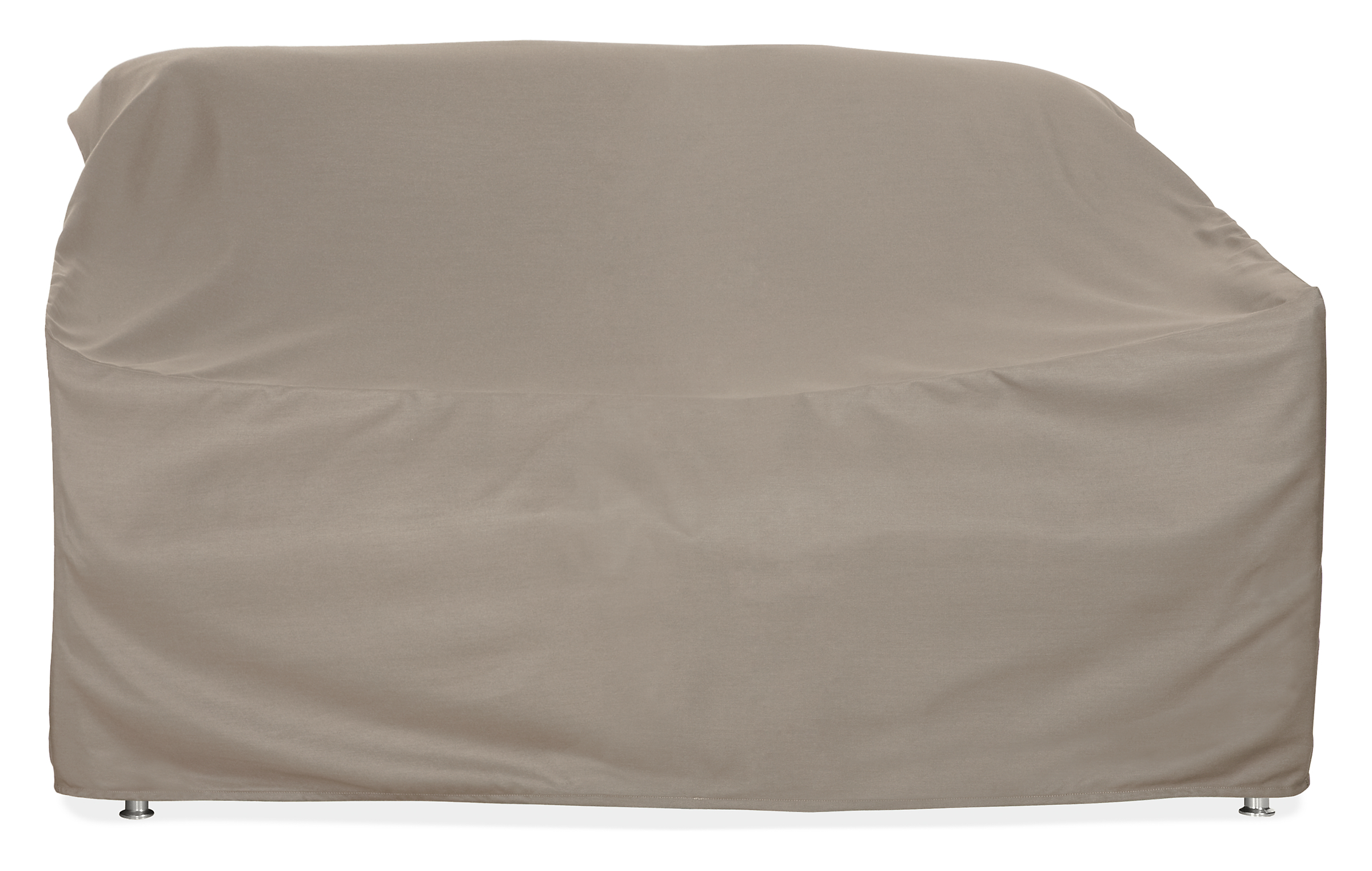 Brisbane Outdoor Cover for Left or Right-Arm Sofa in Sunbrella Canvas Taupe