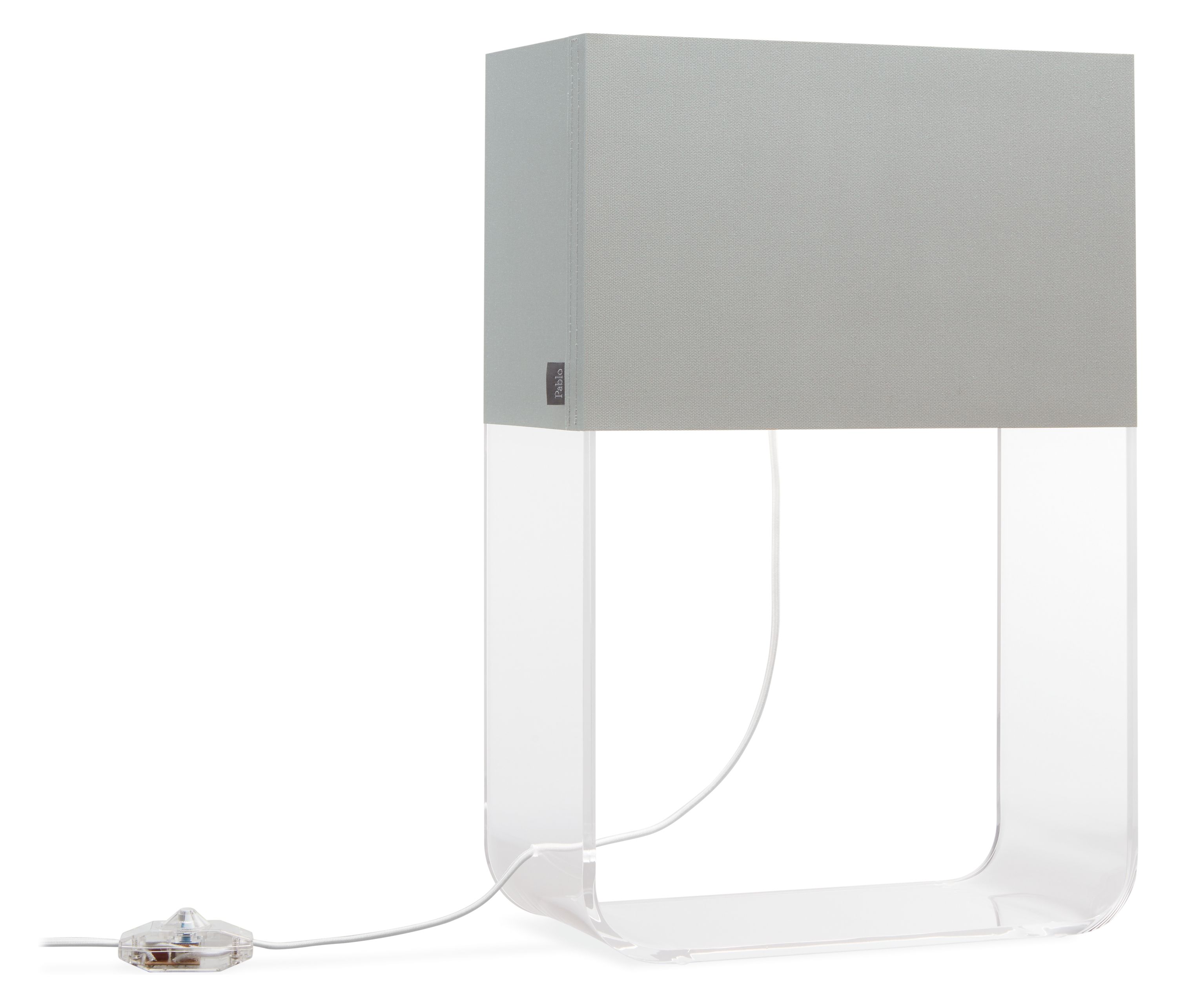 Formline 15w 7d 21h Table Lamp Clear Base with Silver Shade