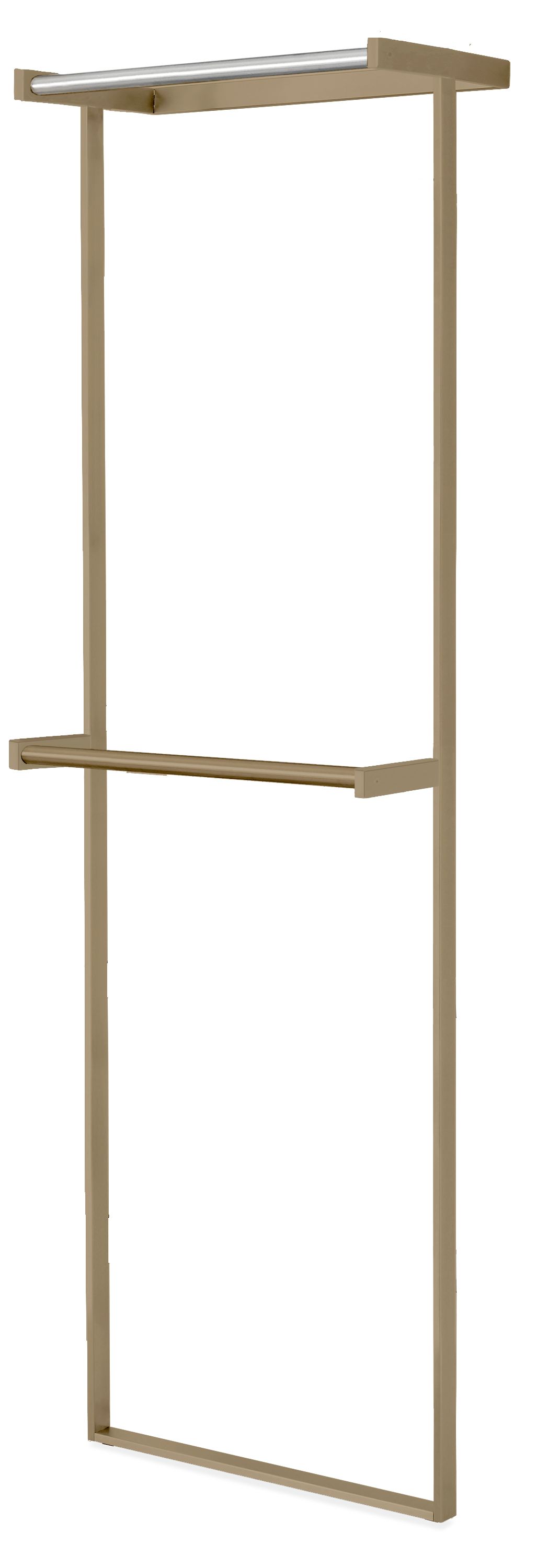 Beam 24w 12d 78h Top & Bottom Clothing Bar Unit