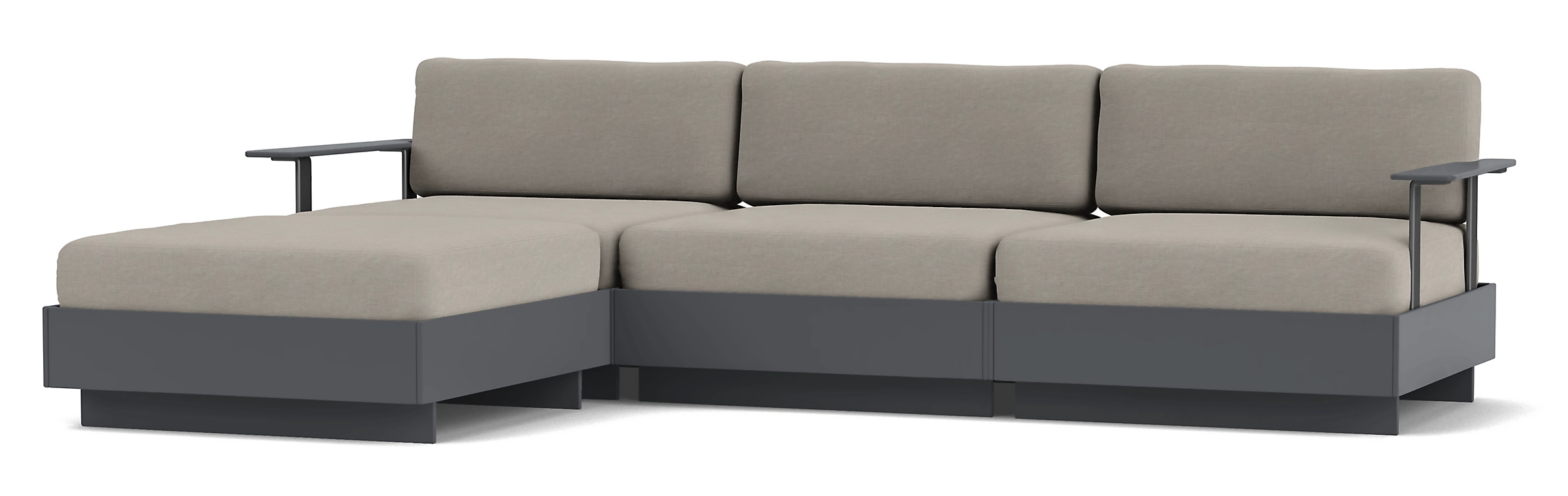 Omni 118x74" Four-Piece Sofa w/Chaise