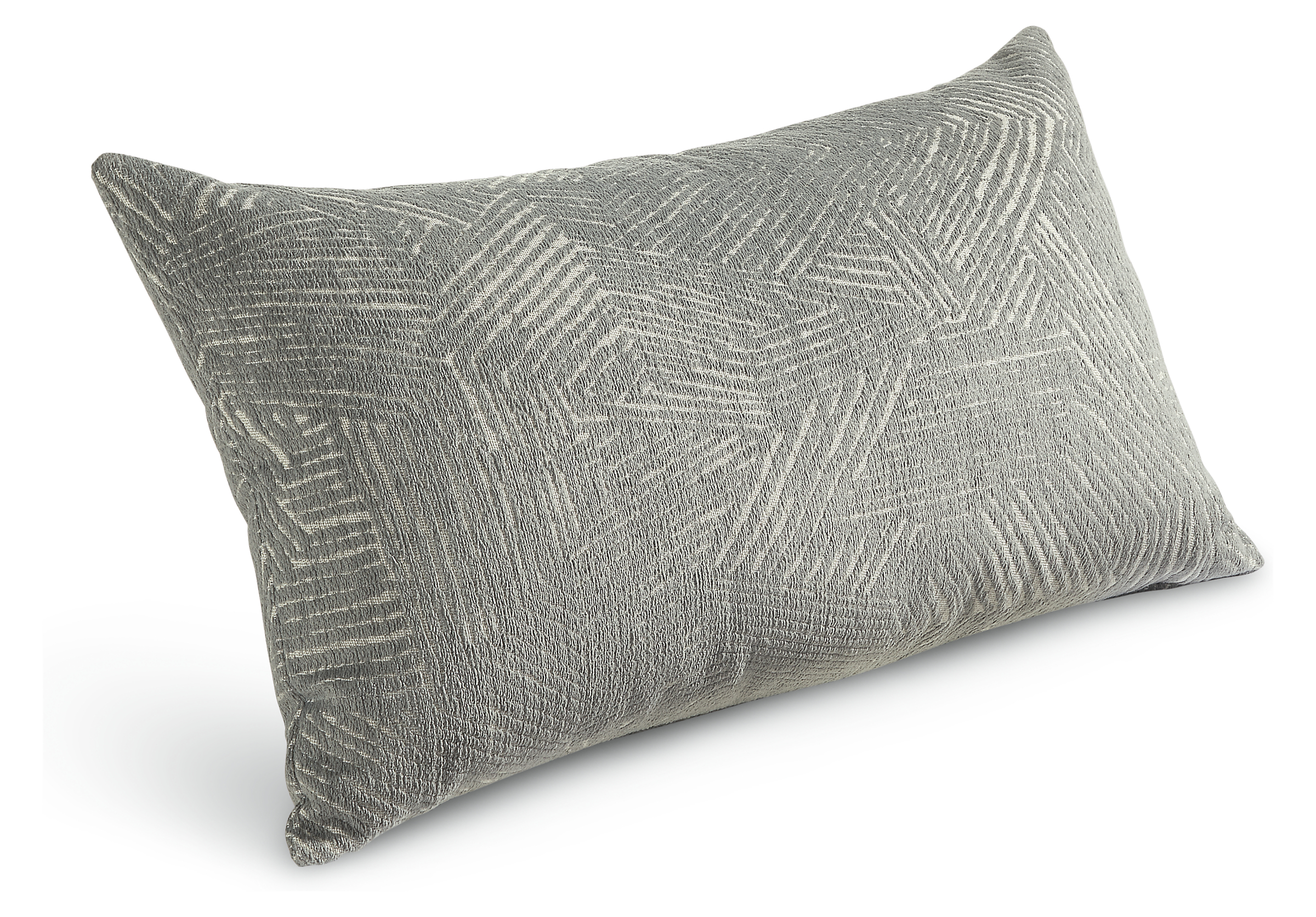 Ezra 22w 13h Outdoor Pillow in Charcoal