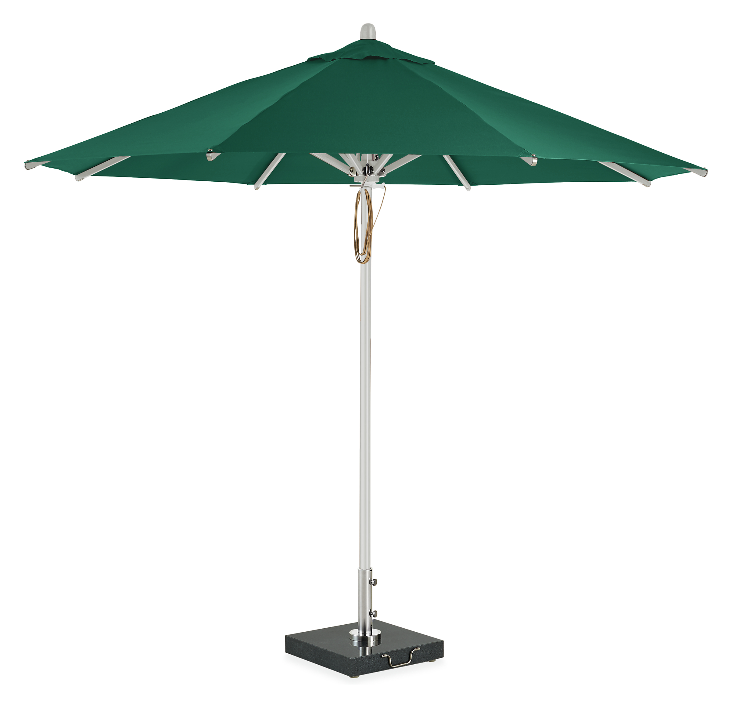 Cirro 10' Patio Umbrella in Green with Aluminum Pole