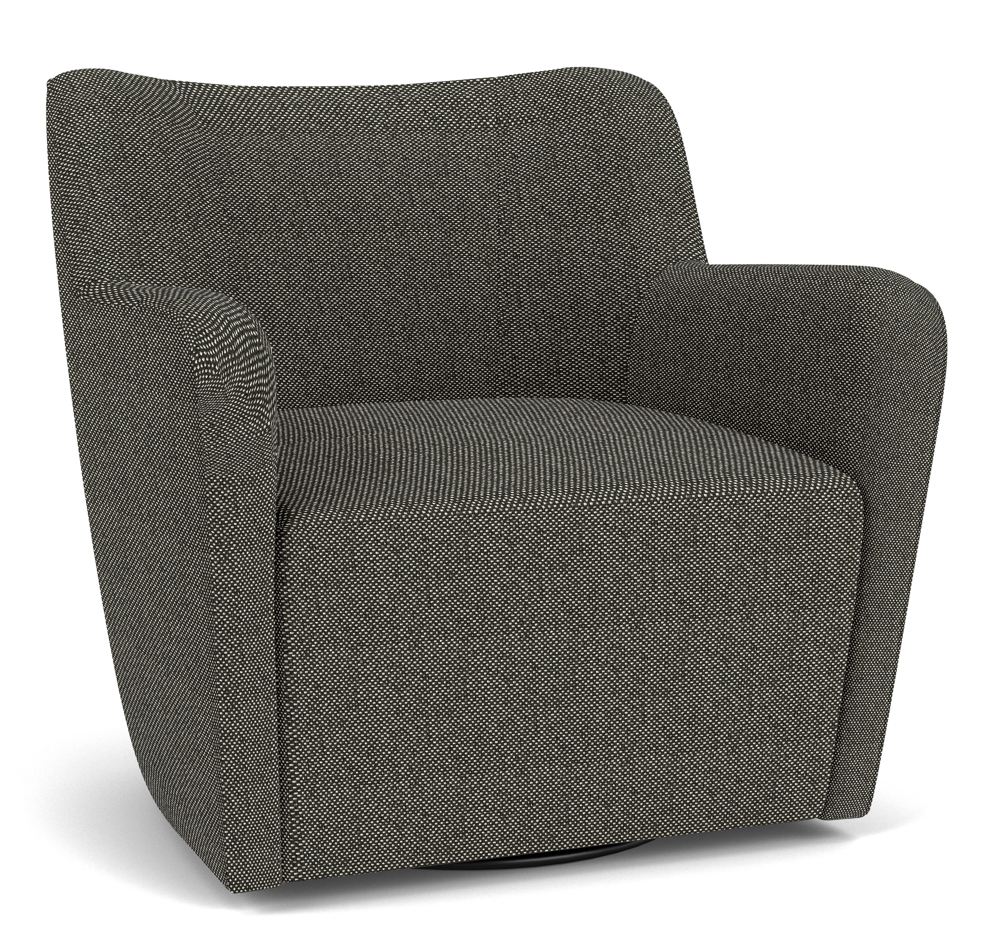 Lily Swivel Chair in Arin Graphite