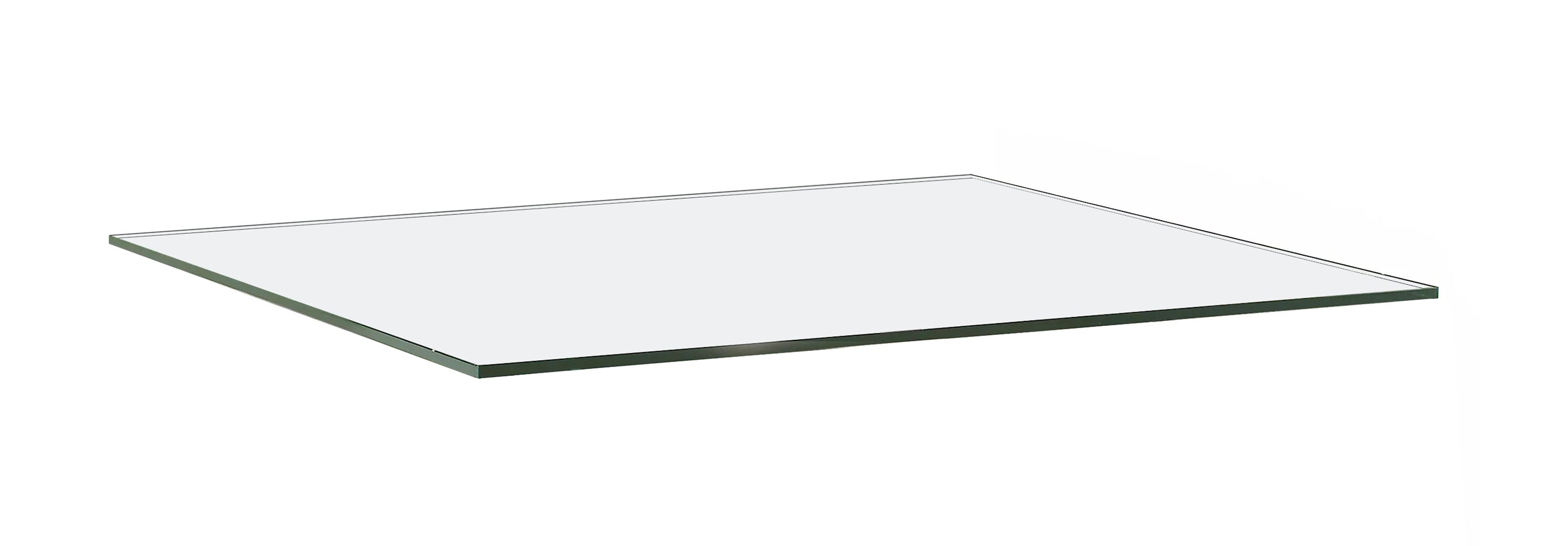 58w 43d Clear Tempered Glass Top