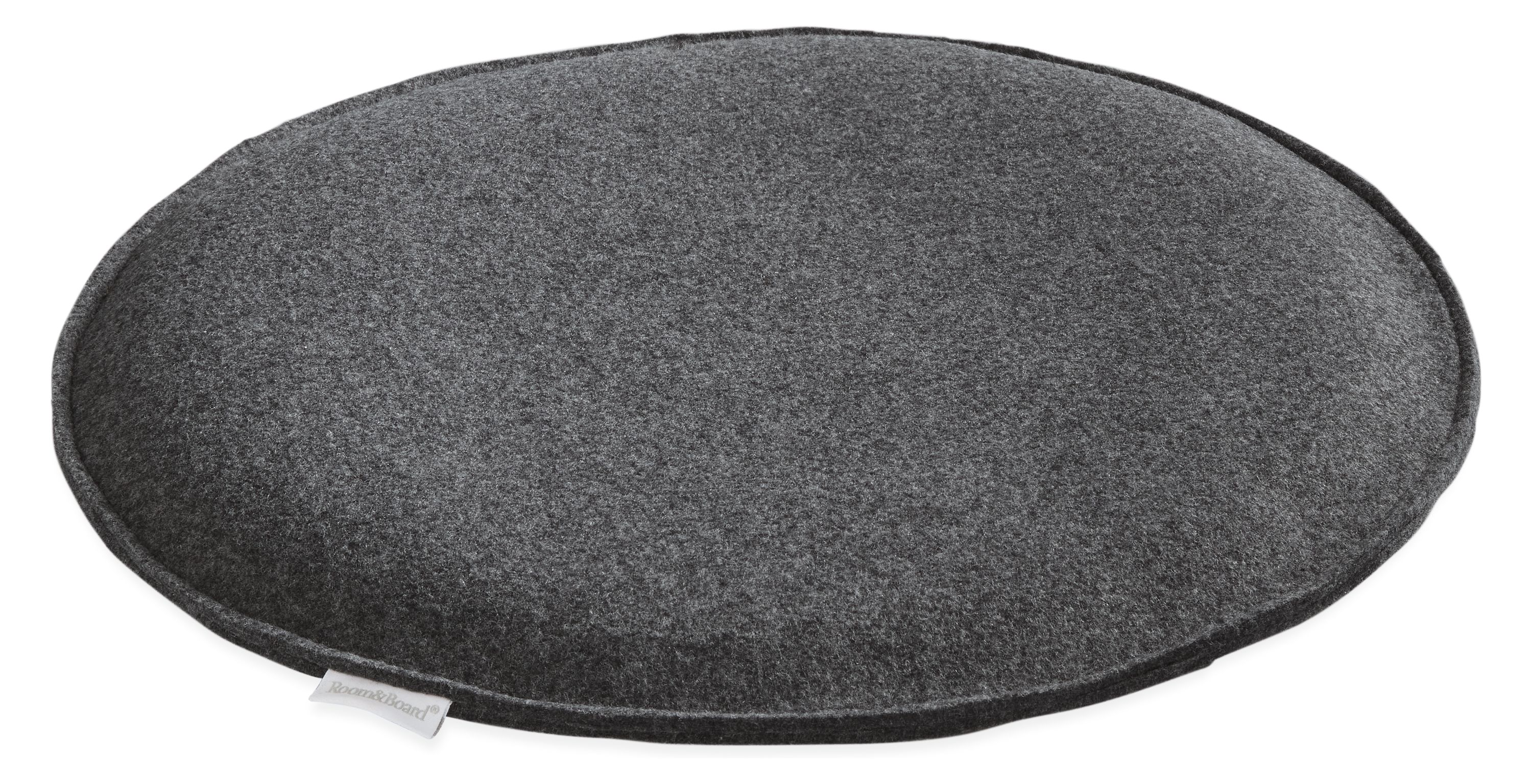 Seat Cushion Felt Round, Dark gray