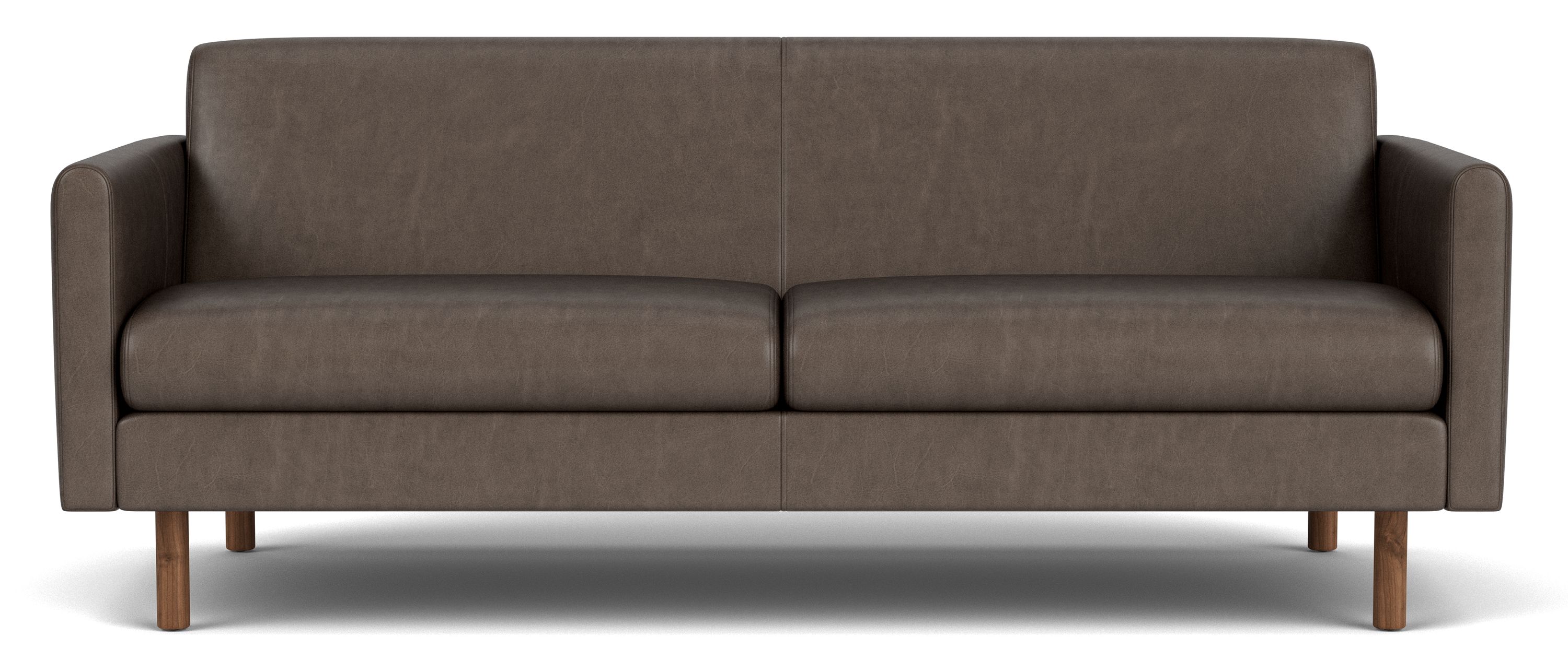 Vienna 80" Sofa in Cyrus Charcoal Leather