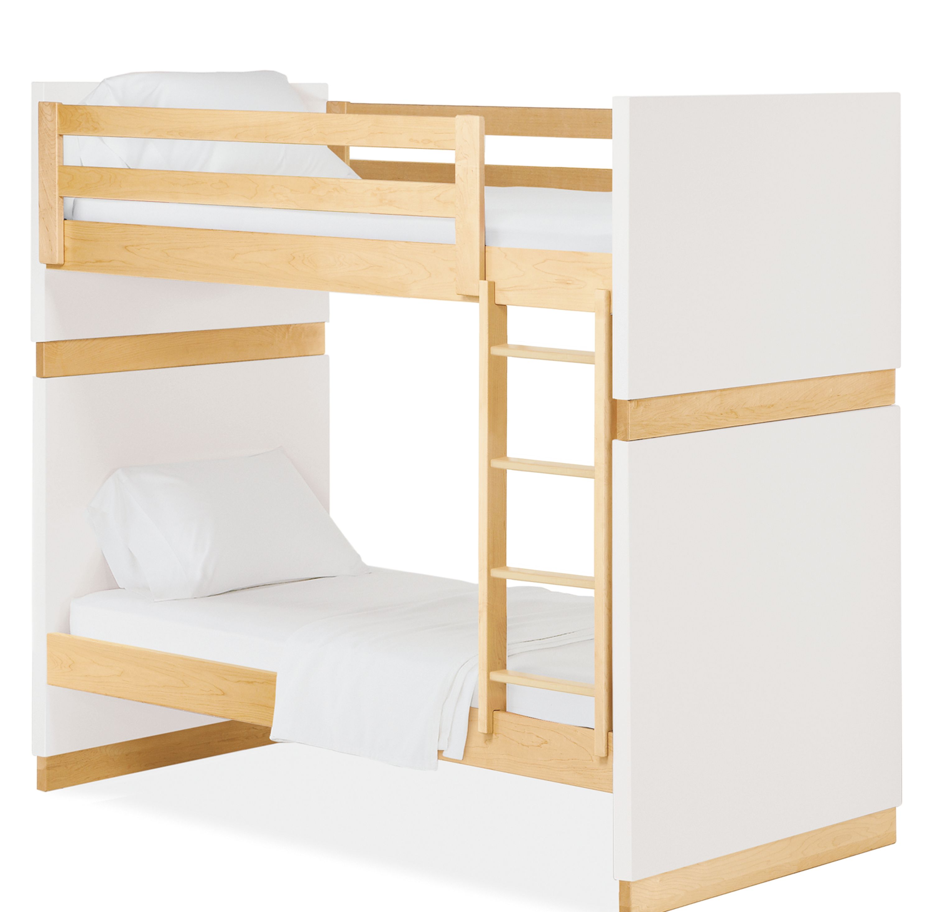 Moda Bunk Beds Twin Over, White Wooden Bunk Beds That Separate
