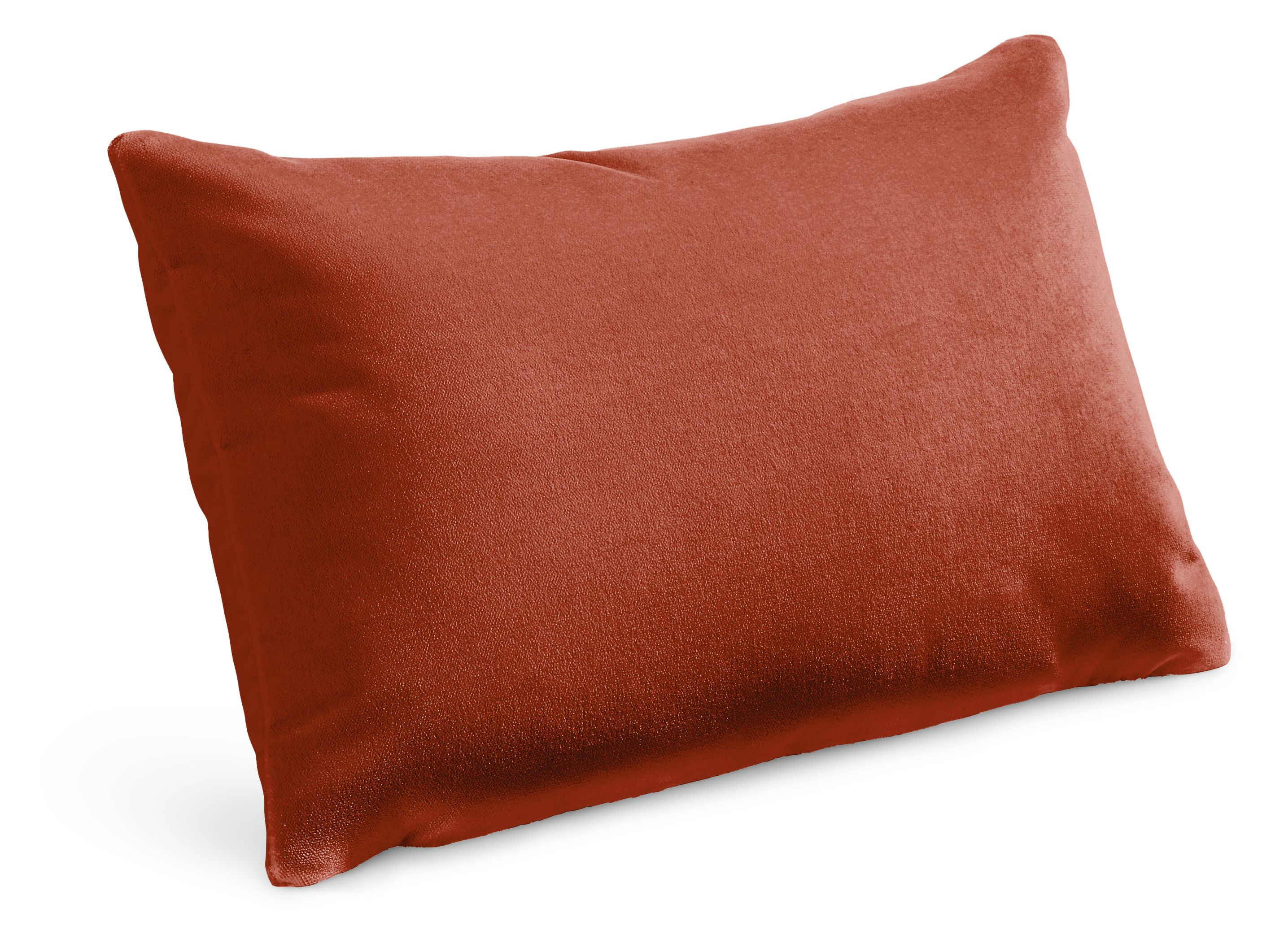 Velvet 20w 13h Throw Pillow Cover in Rust