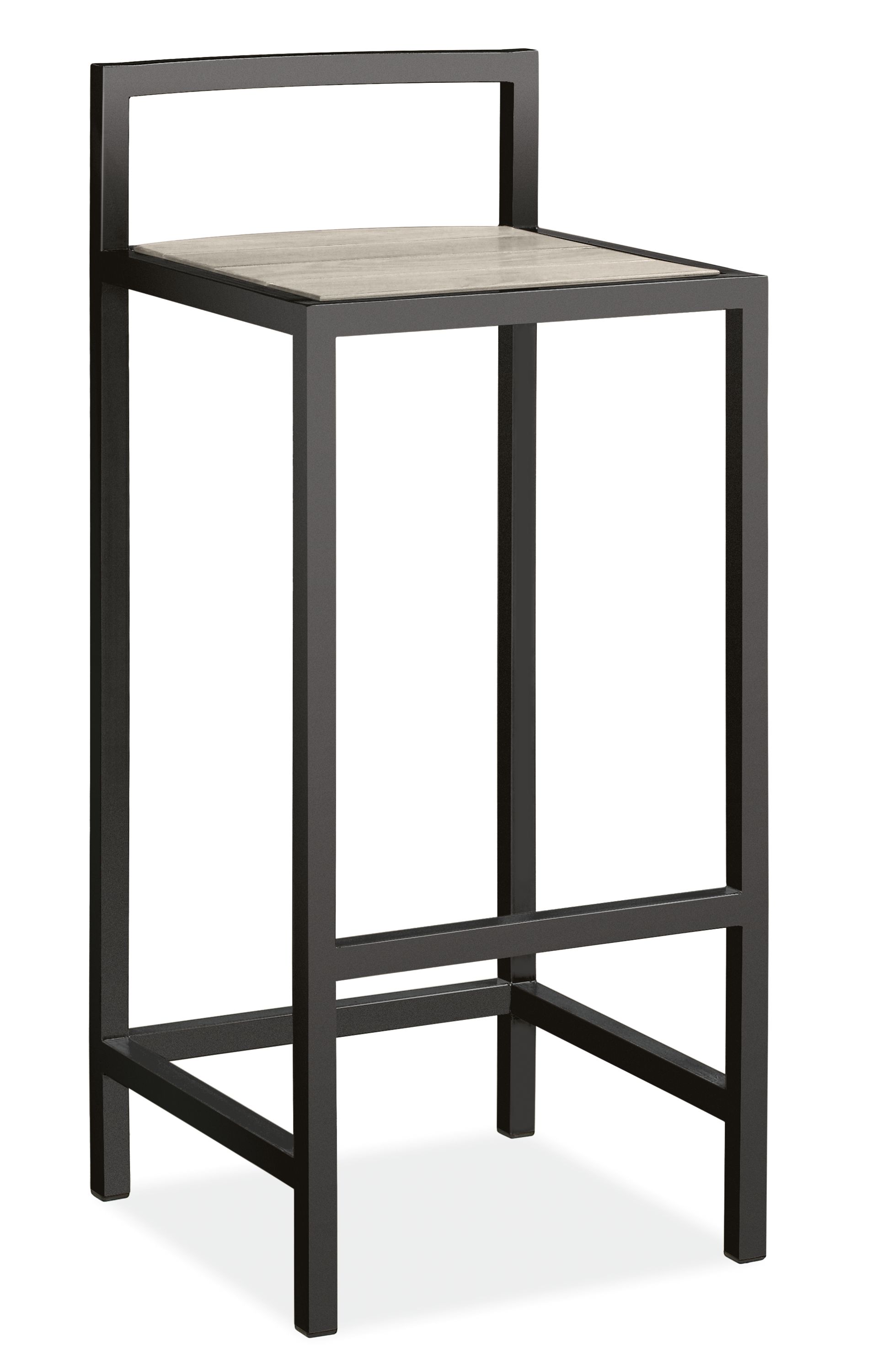Montego Bar Stool in Thermally Modified Ash with Graphite