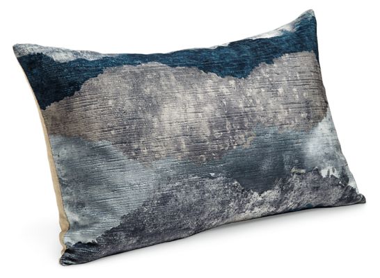 modern blue pillows