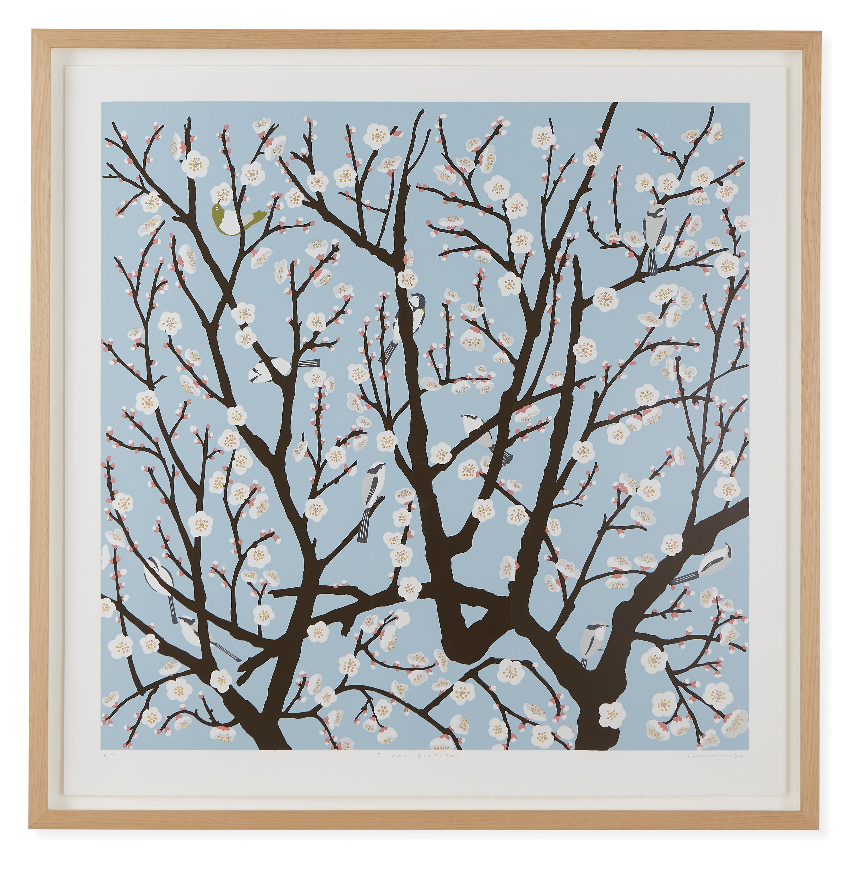 Haruna Niiya, Ume Blossoms, 2025, Limited Edition Silkscreen