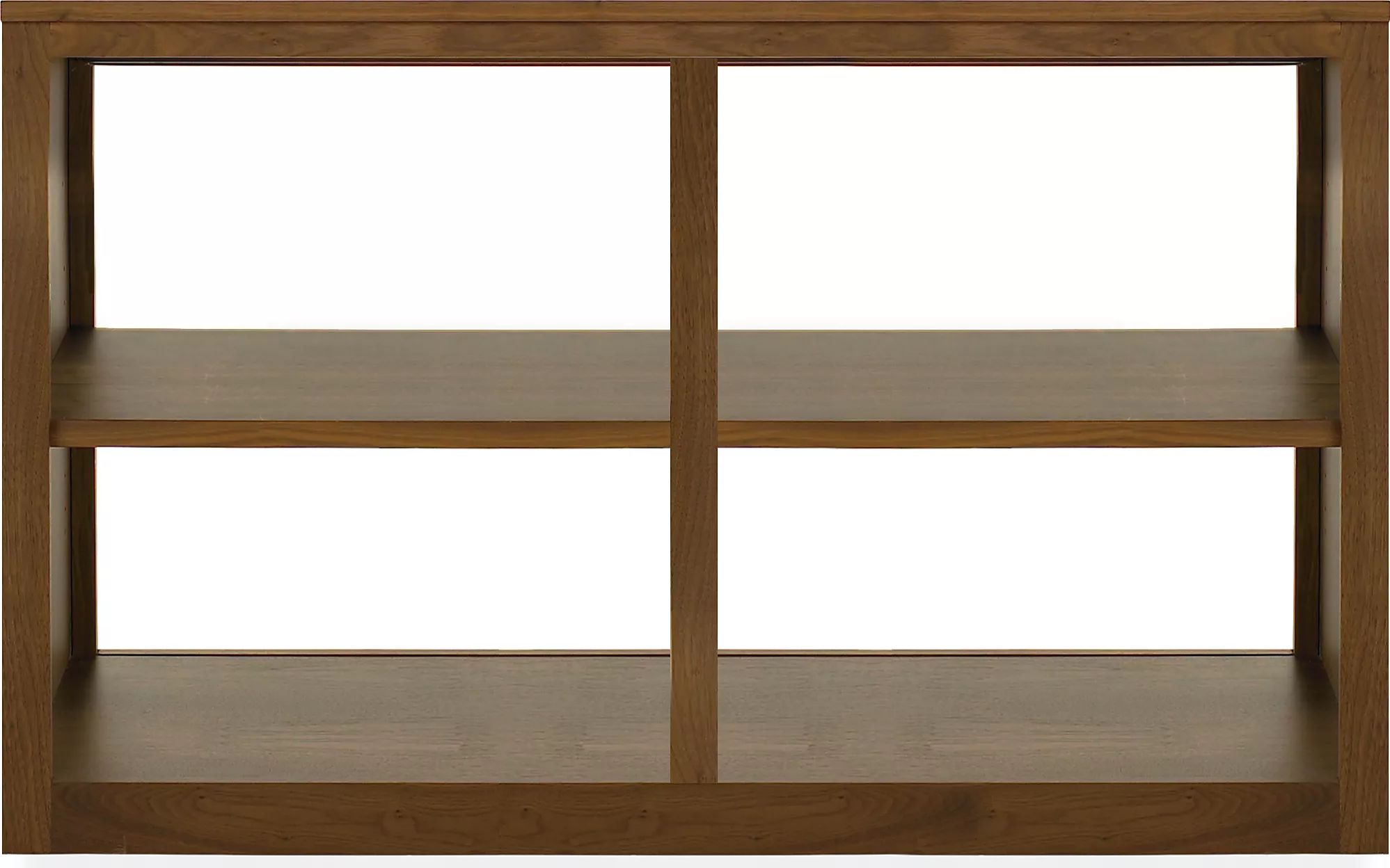 Woodwind 37w 17d 30h Open Bookcase in Walnut