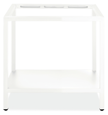 Parsons 36w 21.75d 33.25h Bathroom Vanity W/O Top with White Base
