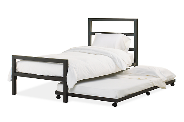 Parsons Bed In Natural Steel Kids, Bed Board Twin