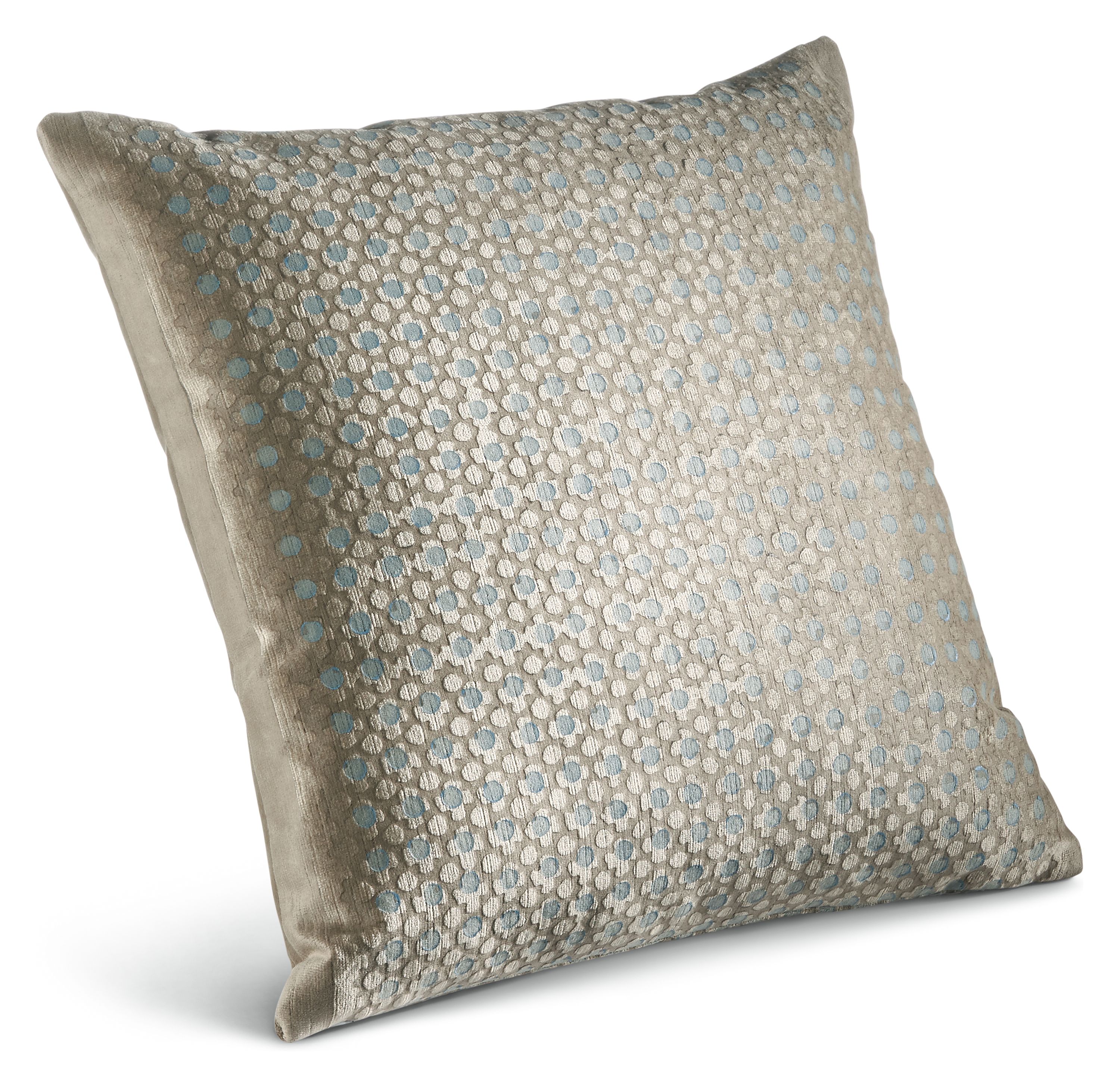 Filigree 18w 18h Throw Pillow Cover in Platinum