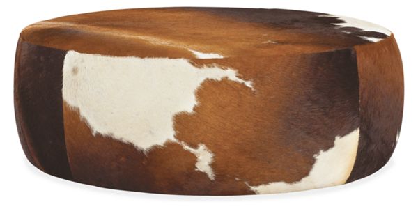 Lind Cowhide Ottomans - Modern Living Room Furniture - Room & Board