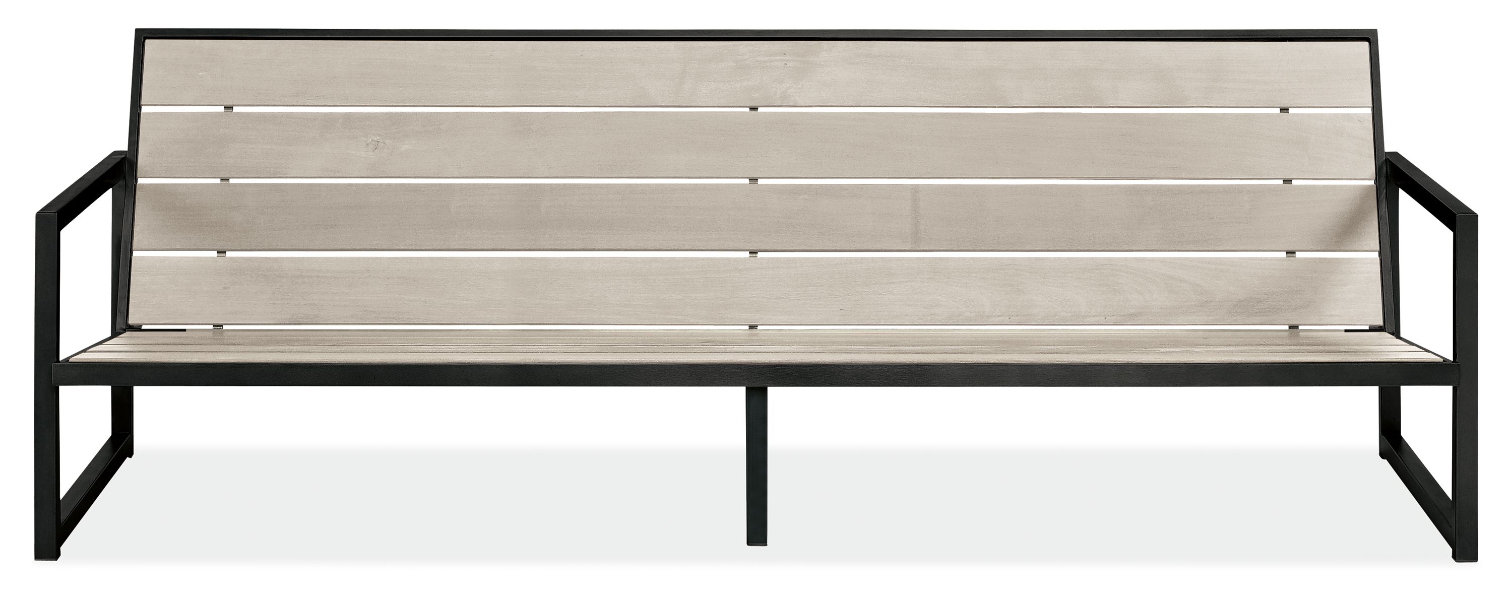 Montego 97" Sofa in Thermally Modified Ash with Graphite