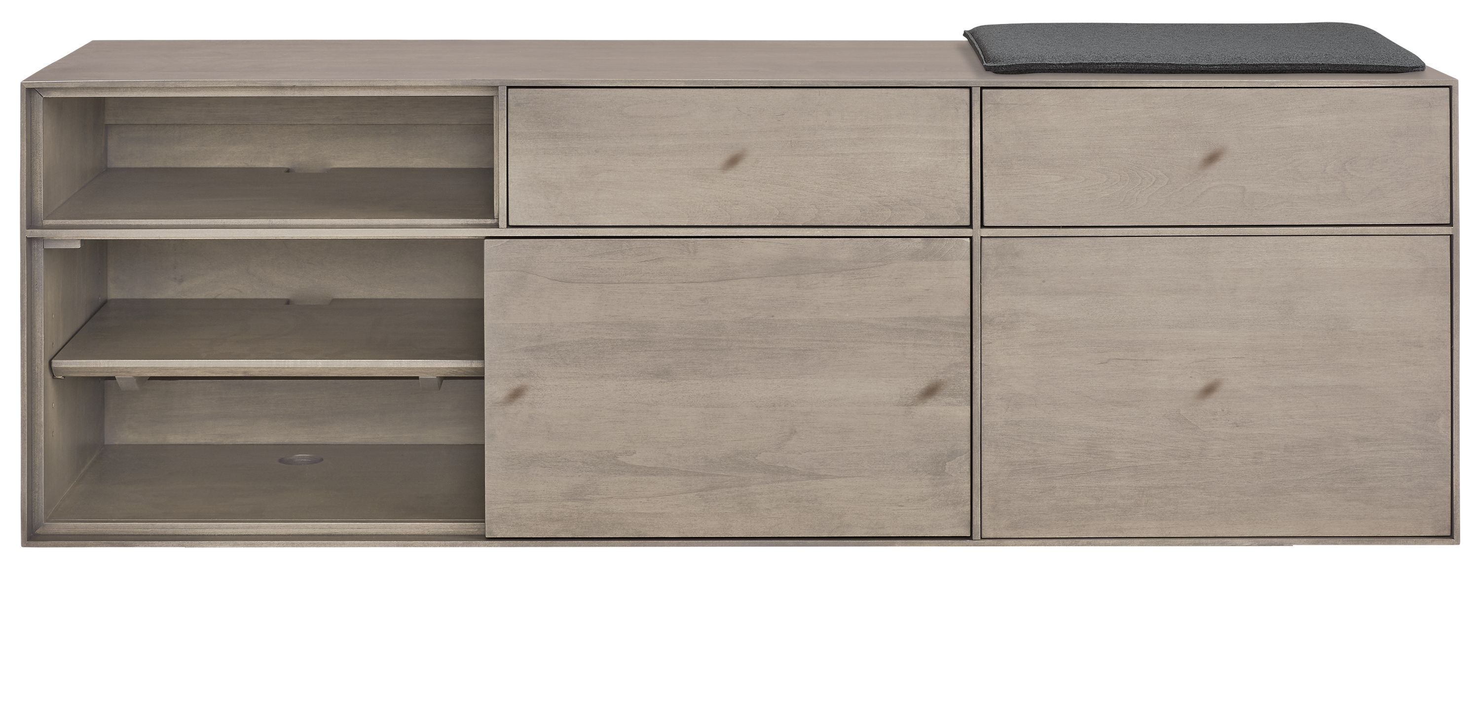 Hudson Steel Base File Storage Benches with Cushion