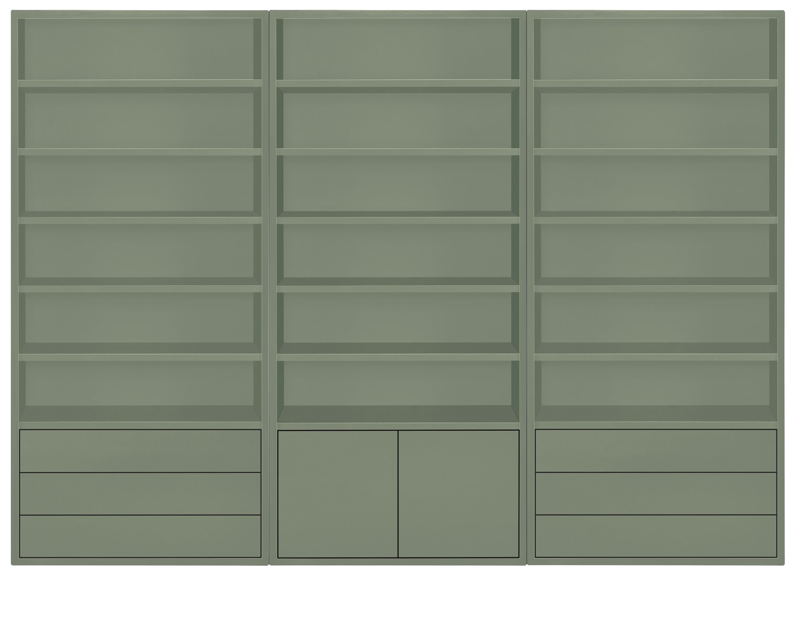 Copenhagen 108w 14d 82h Two-Door/Six-Drawer Wall Unit