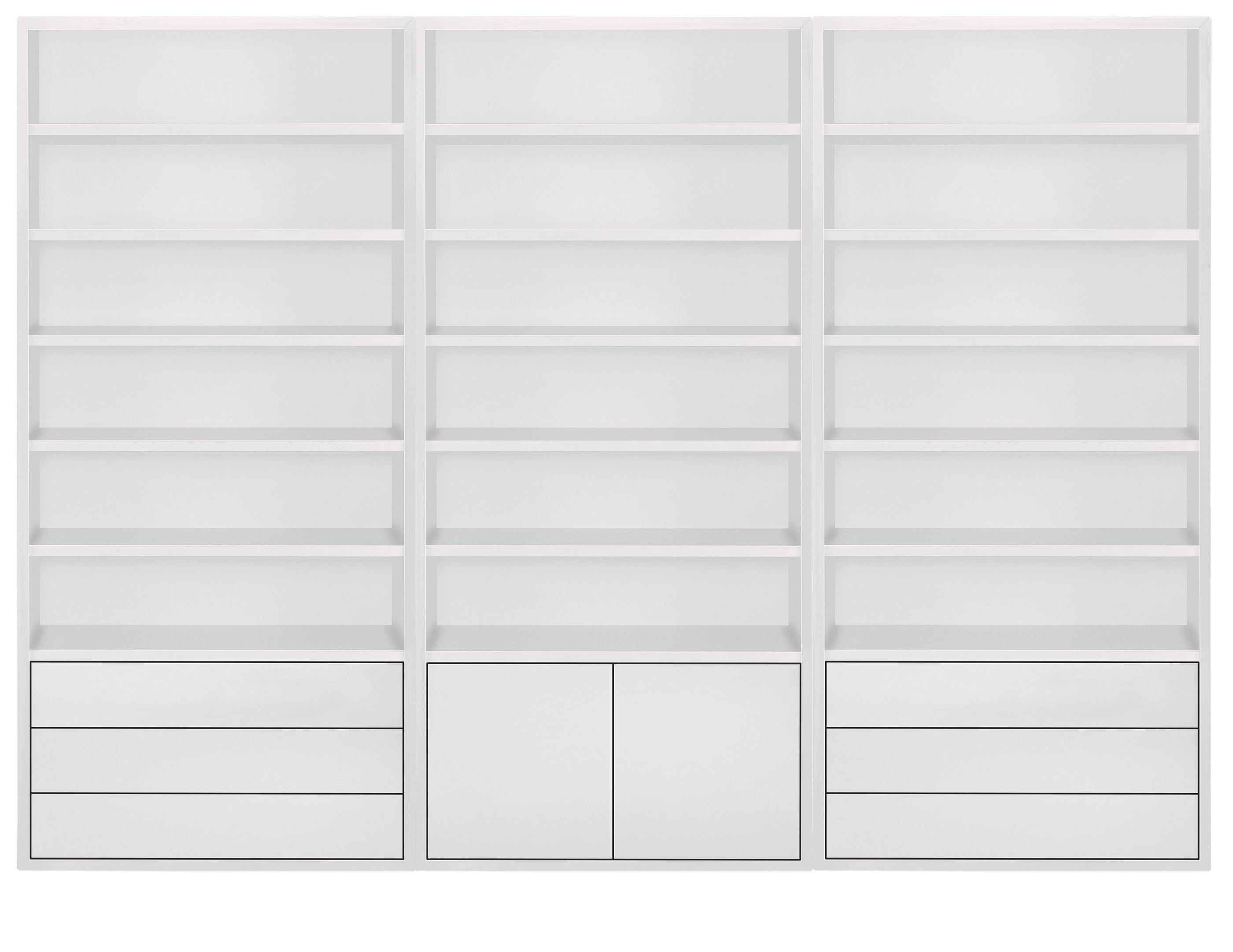 Copenhagen 108w 14d 82h Two-Door/Six-Drawer Wall Unit