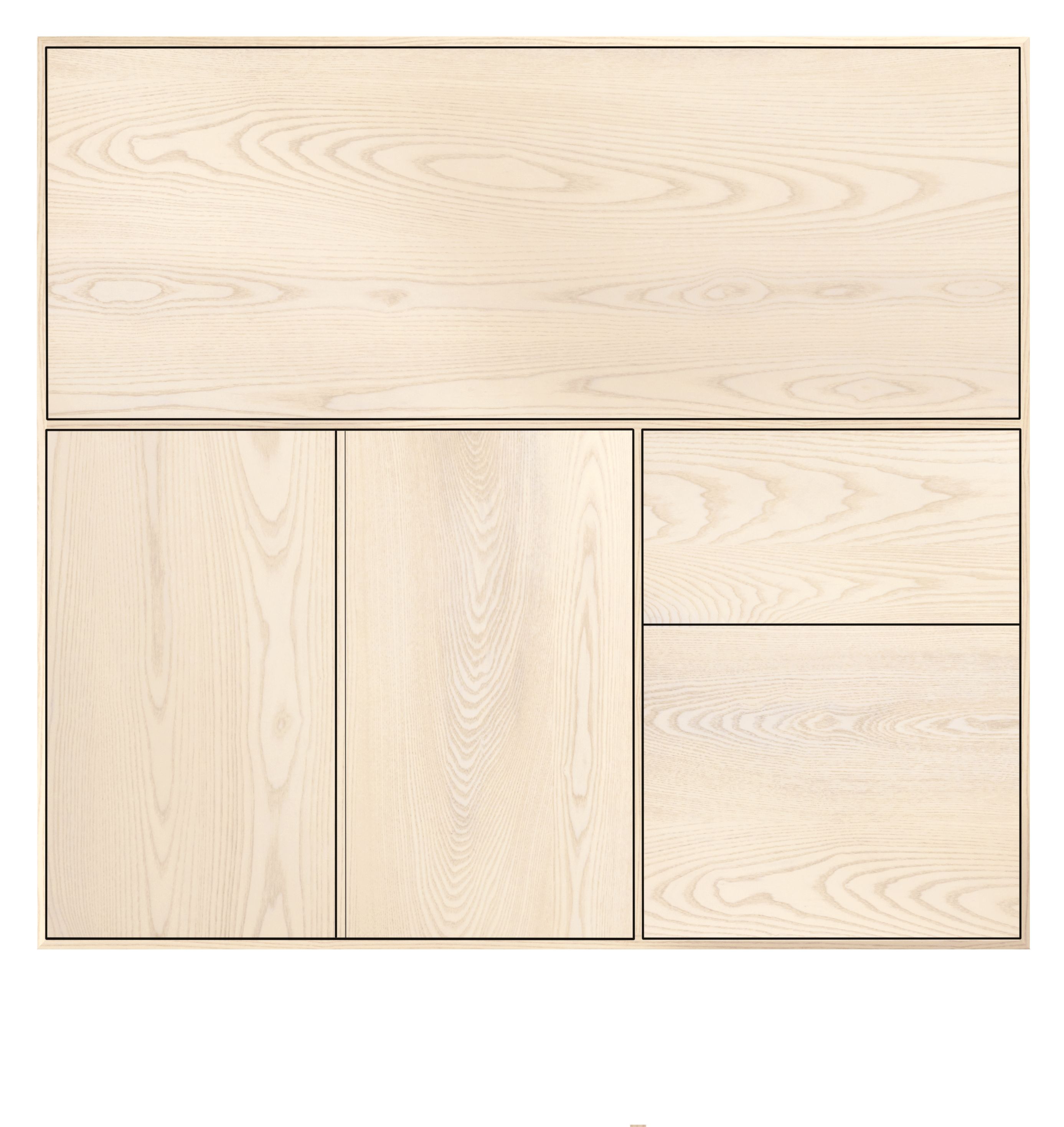 Hudson 42w 20d 44h Office Armoire with Wood Base