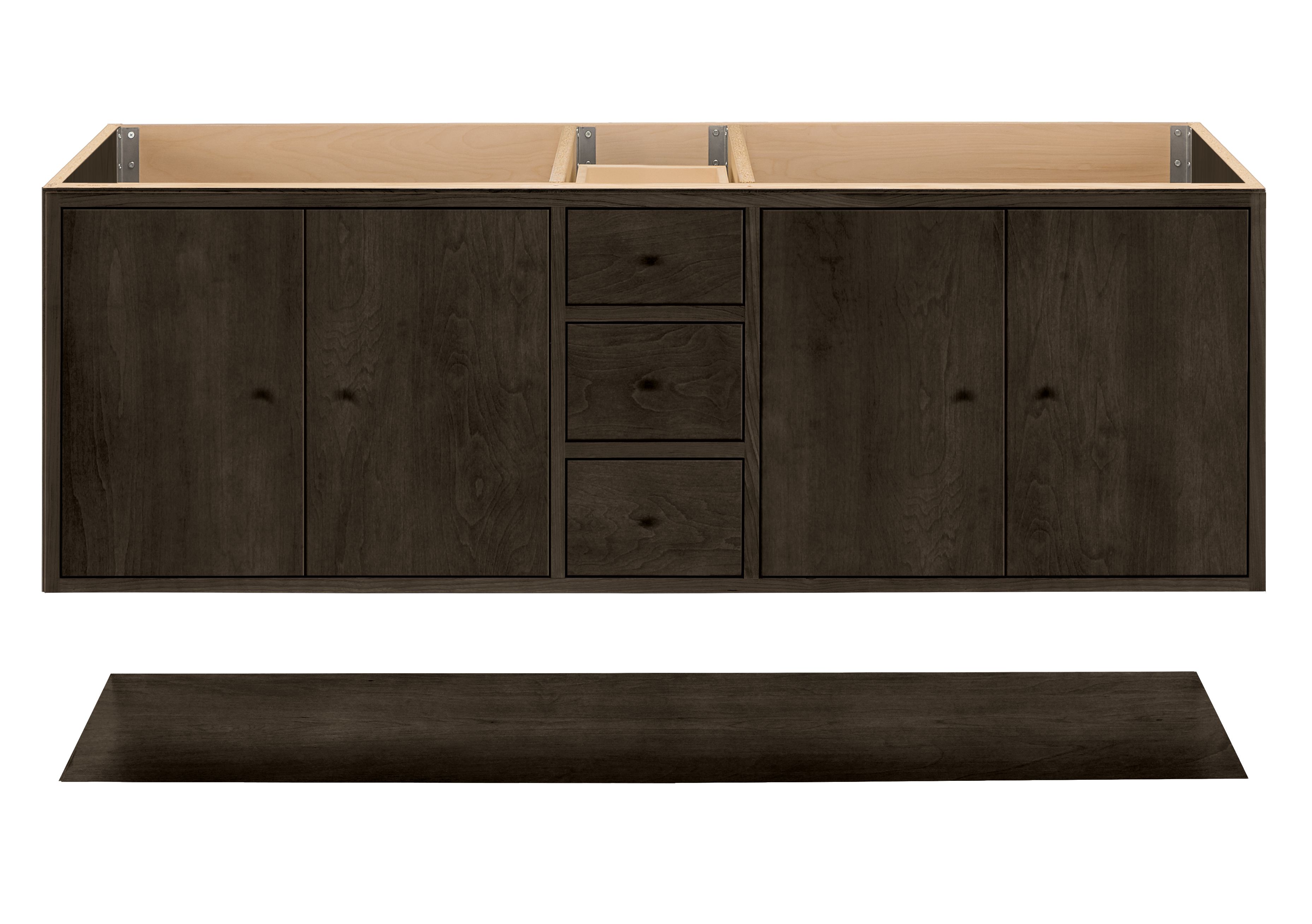 Linear Bathroom Vanities with Shelf