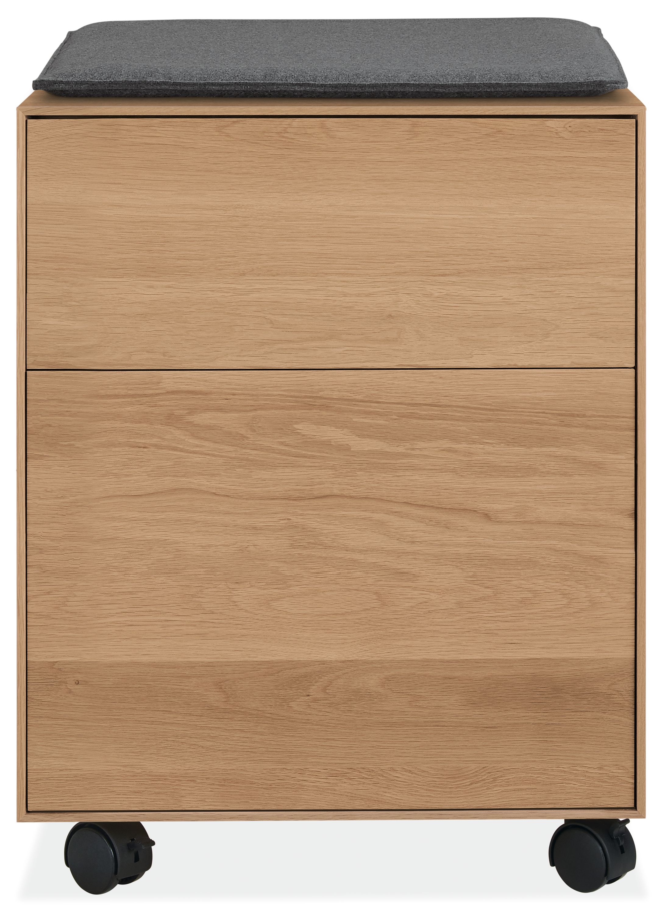 Hudson 19w 20d 25h Rolling File Cabinet with Cushion