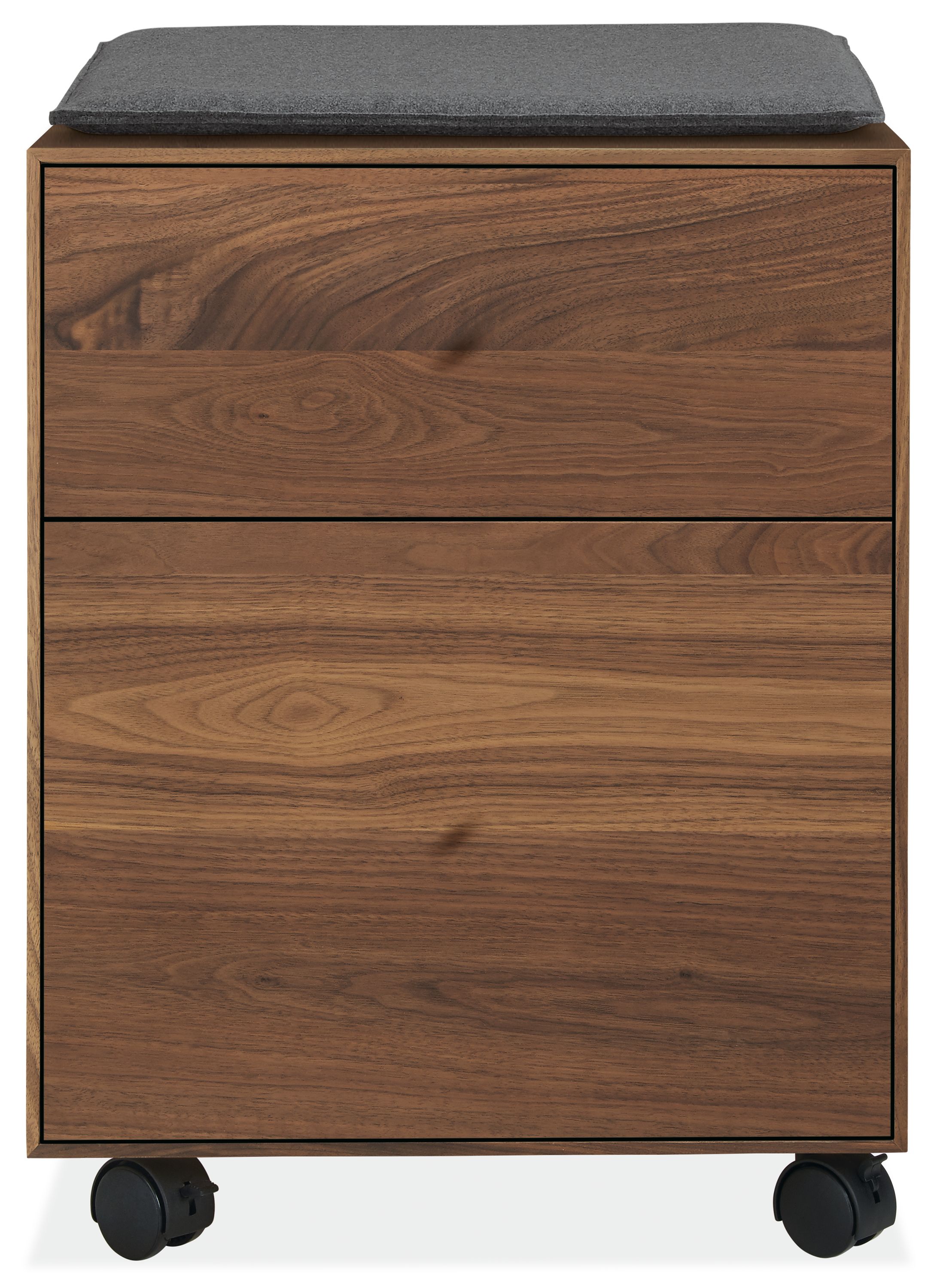 Hudson 19w 20d 25h Rolling File Cabinet with Cushion