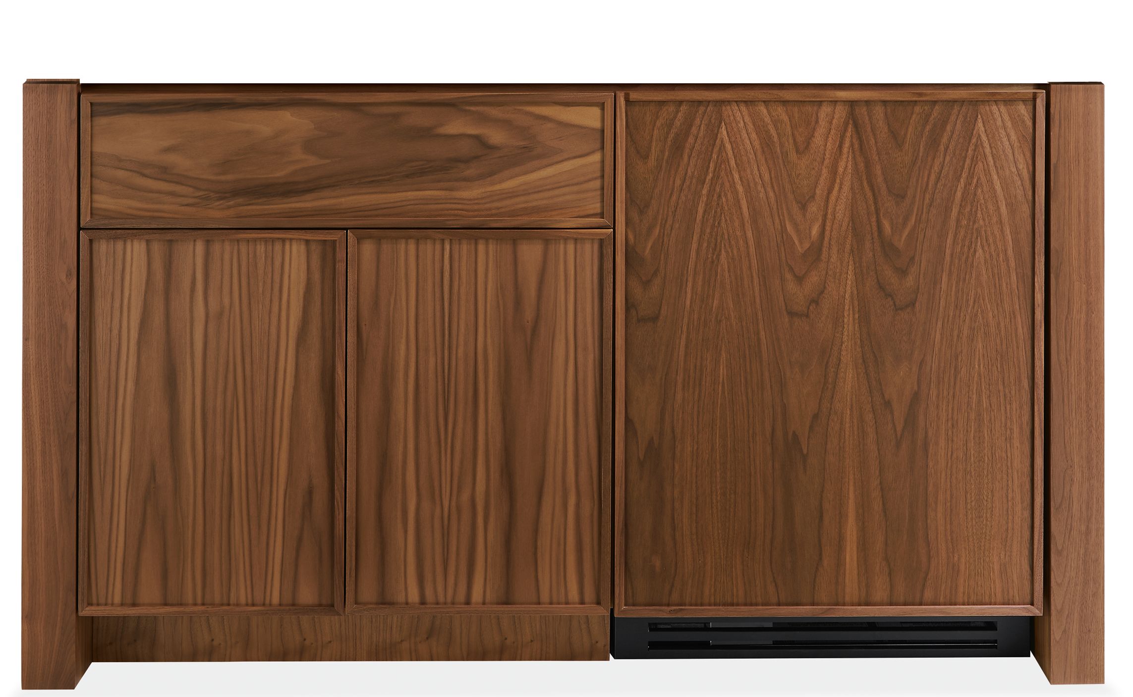 Amherst 60w 25d 34h ADA-Height Storage Cabinet w/Wood Refrigerator Door