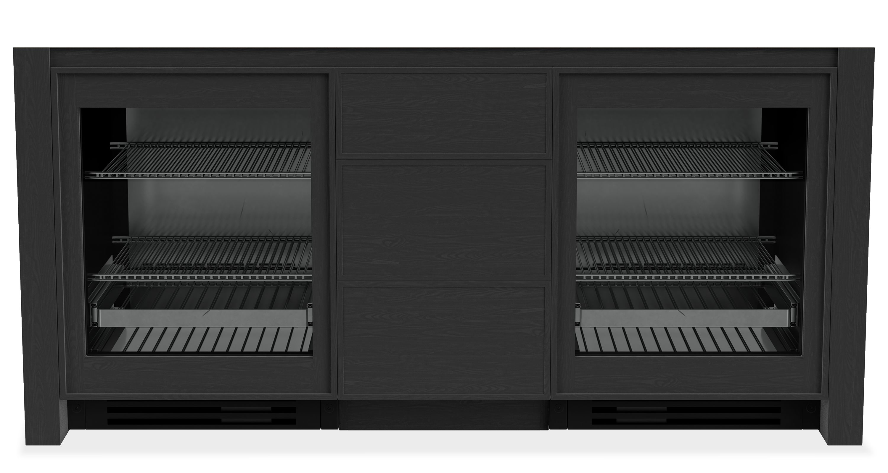 Amherst Storage Cabinets with Refrigerator