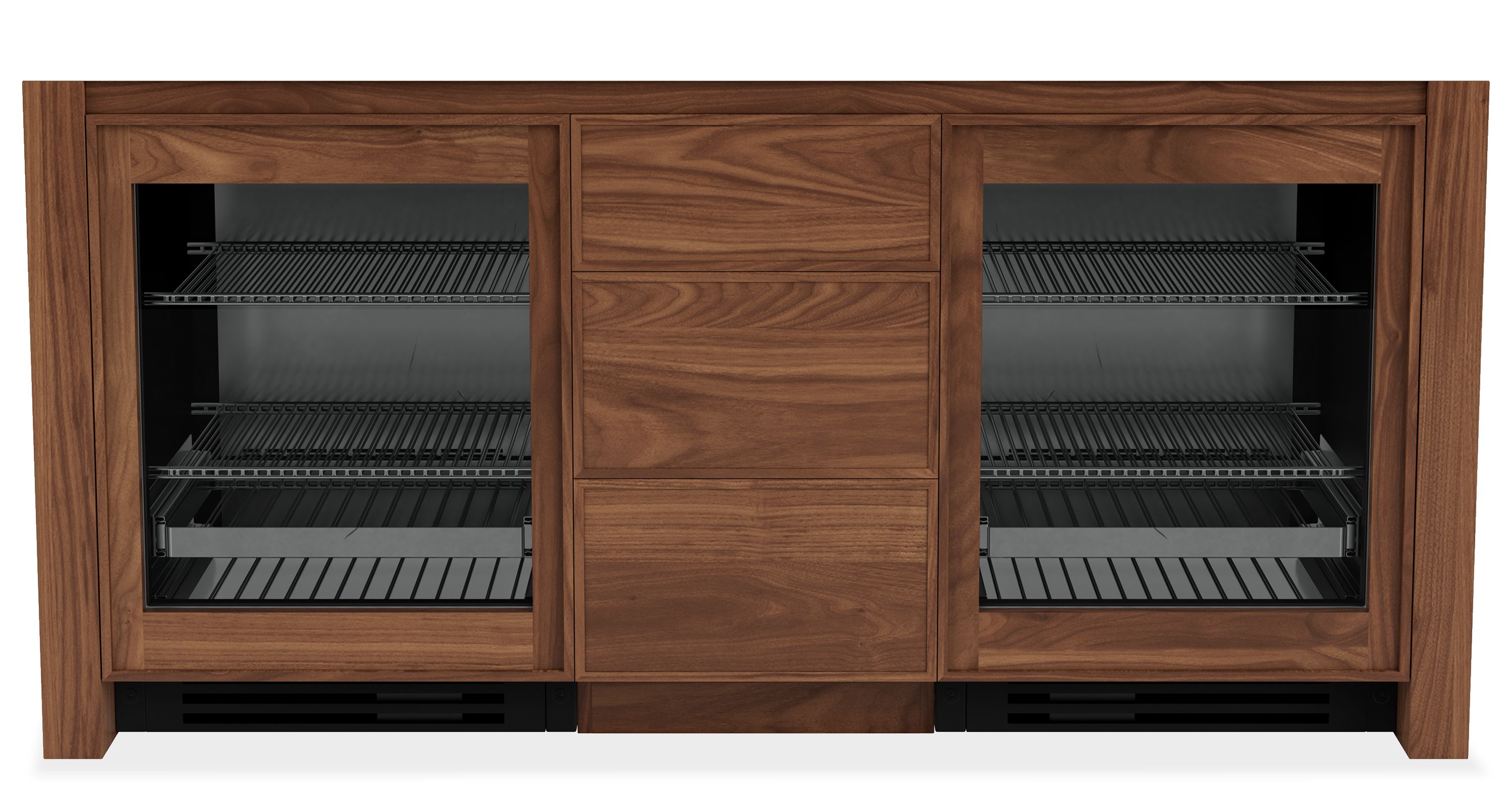 Amherst Storage Cabinets with Refrigerator