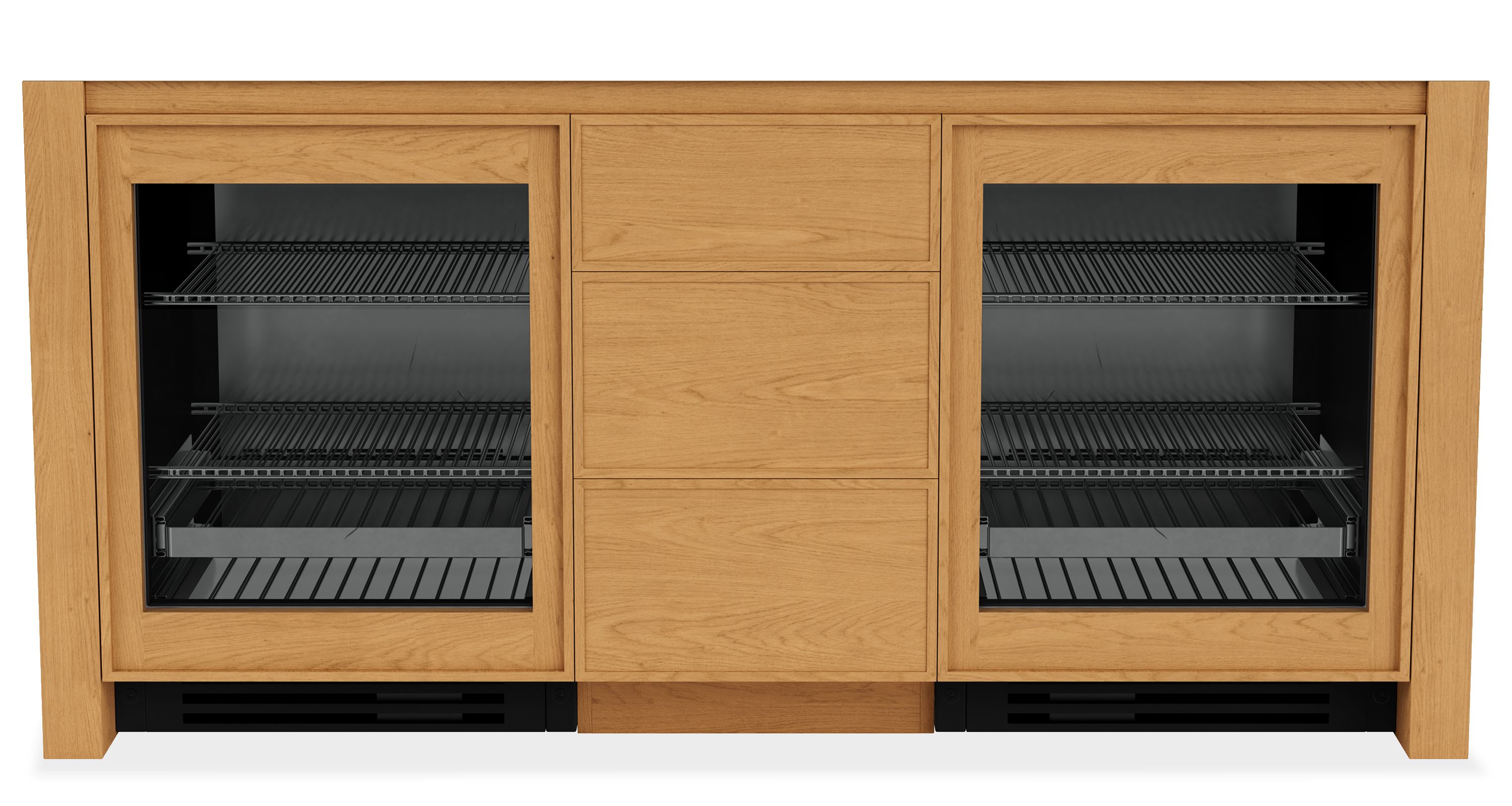 Amherst Storage Cabinets with Refrigerator