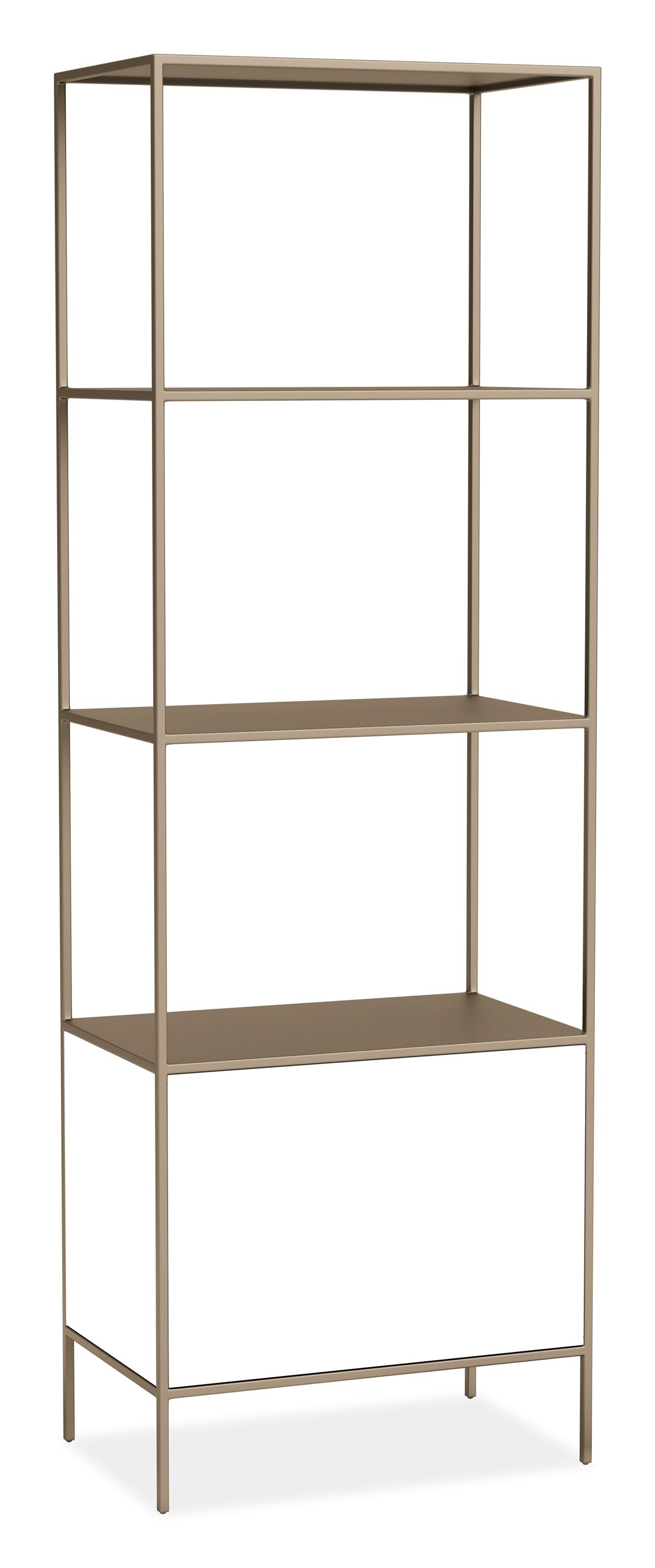 Slim 24w 15d 72h Two-Drawer Insert Bookcase