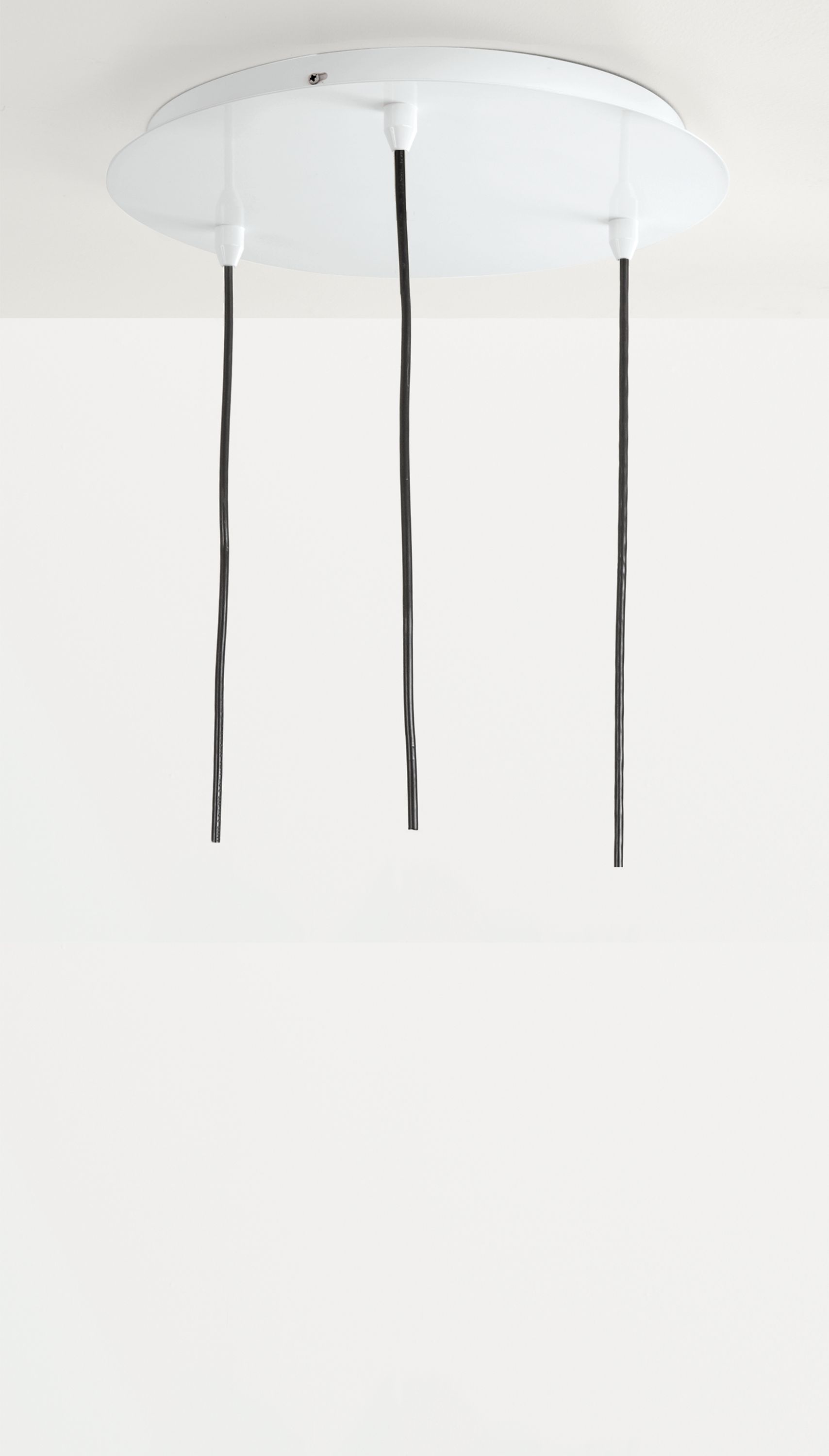 Gale Pendants with Round Ceiling Plate - Set of Three