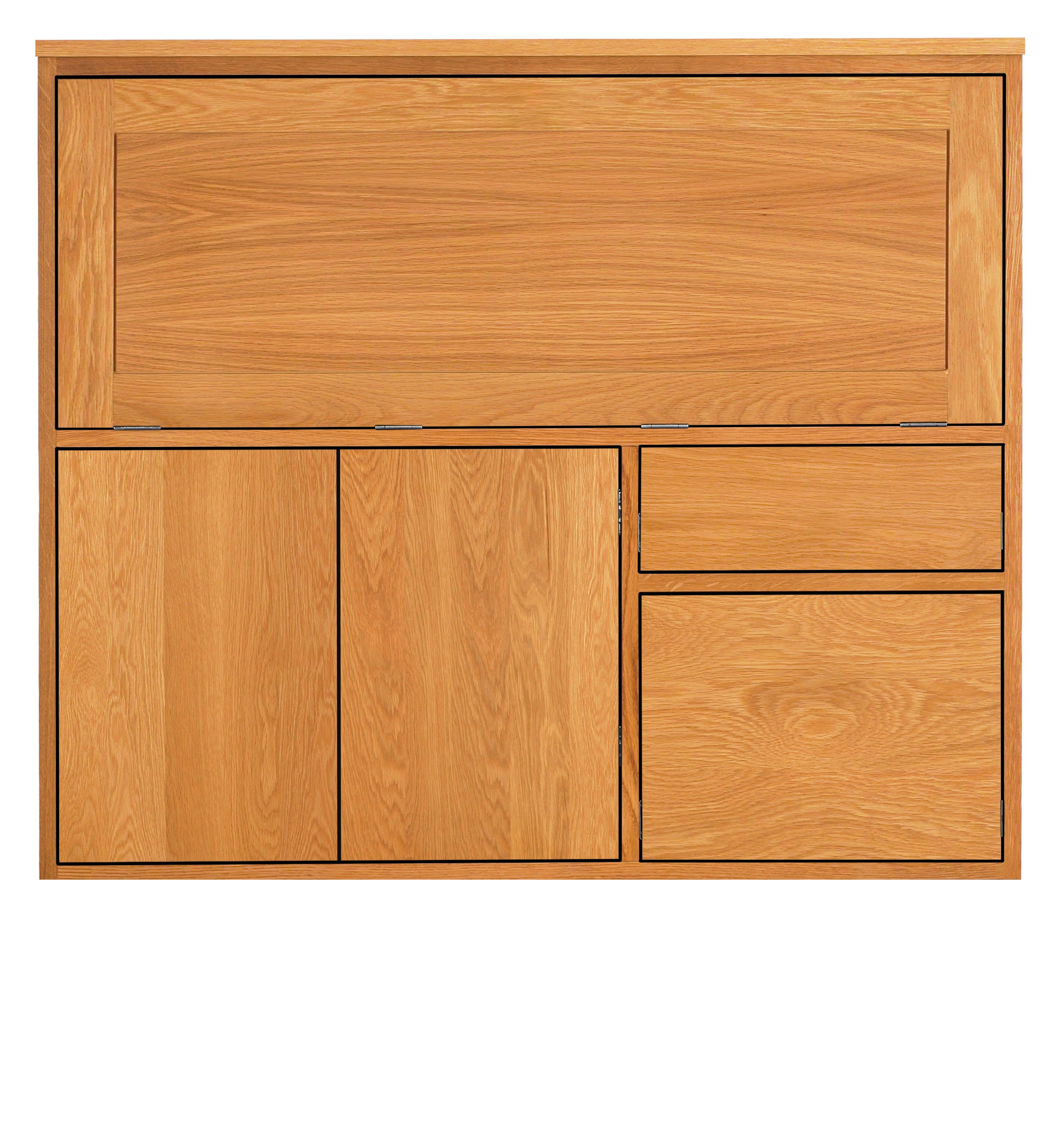 Linear Office Armoire in Cherry Office Room Board