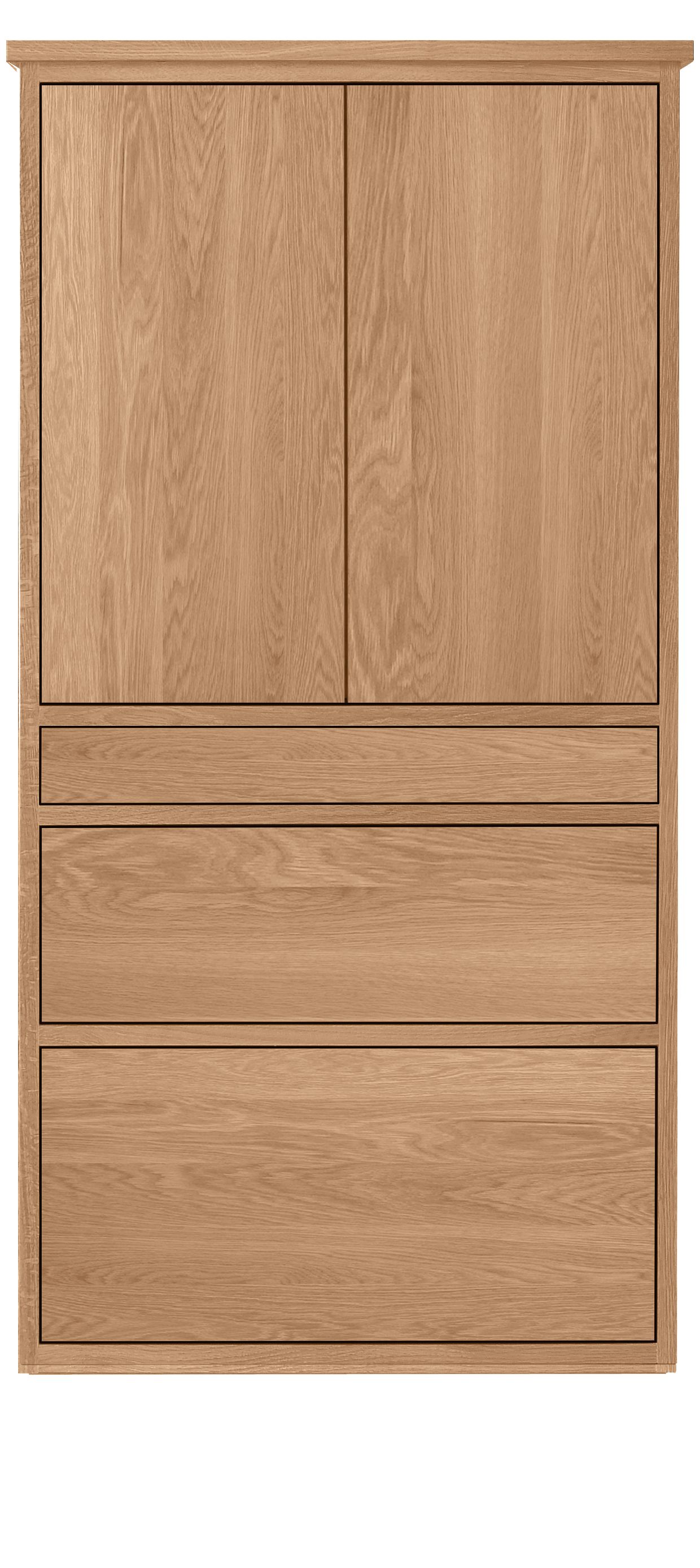 Room Board Modern Linear Office Armoire Solid Maple Wood