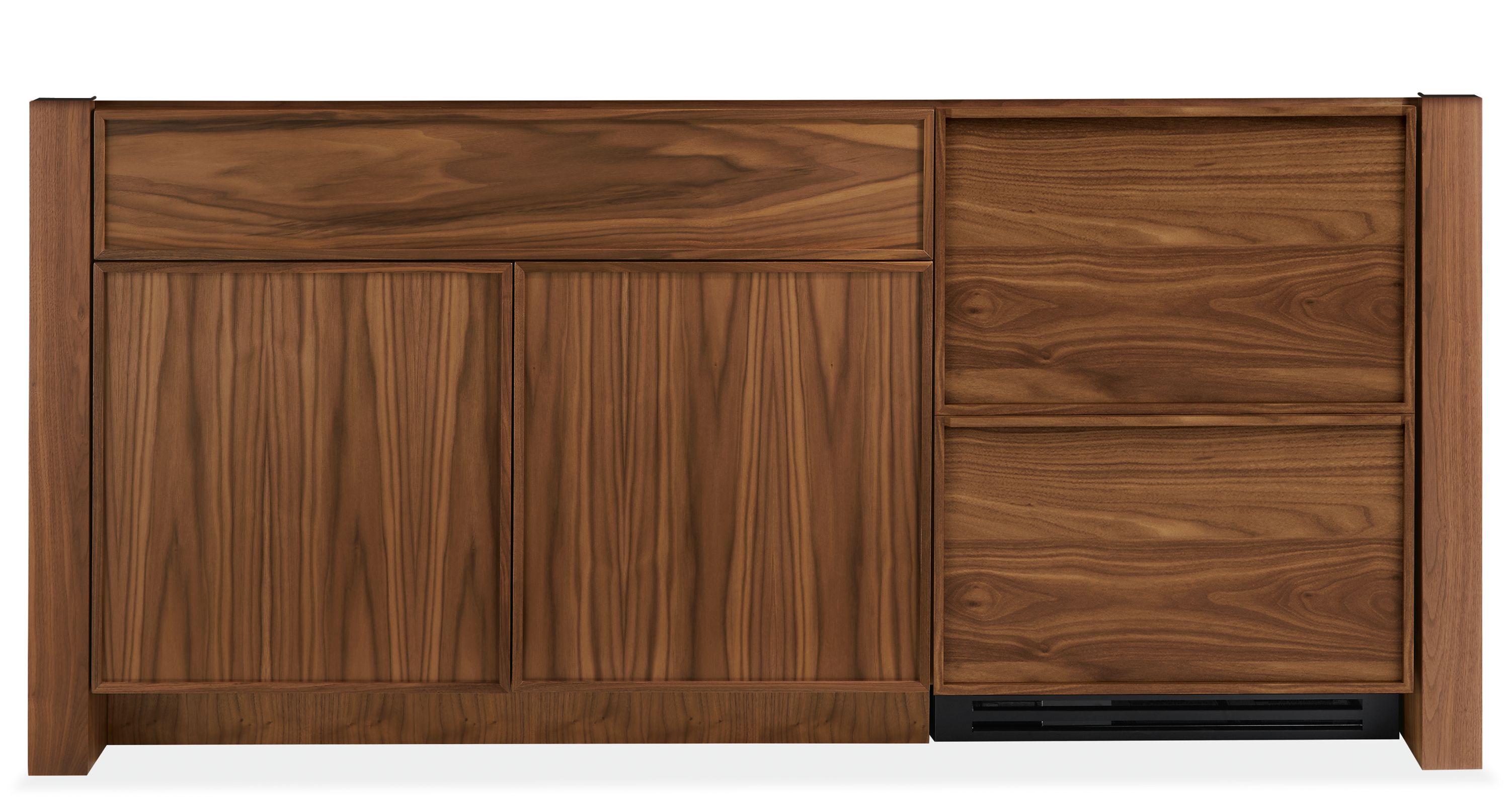 Amherst 72w 25d 34h ADA-Height Storage Cabinet with Two Refrigerator Drawers