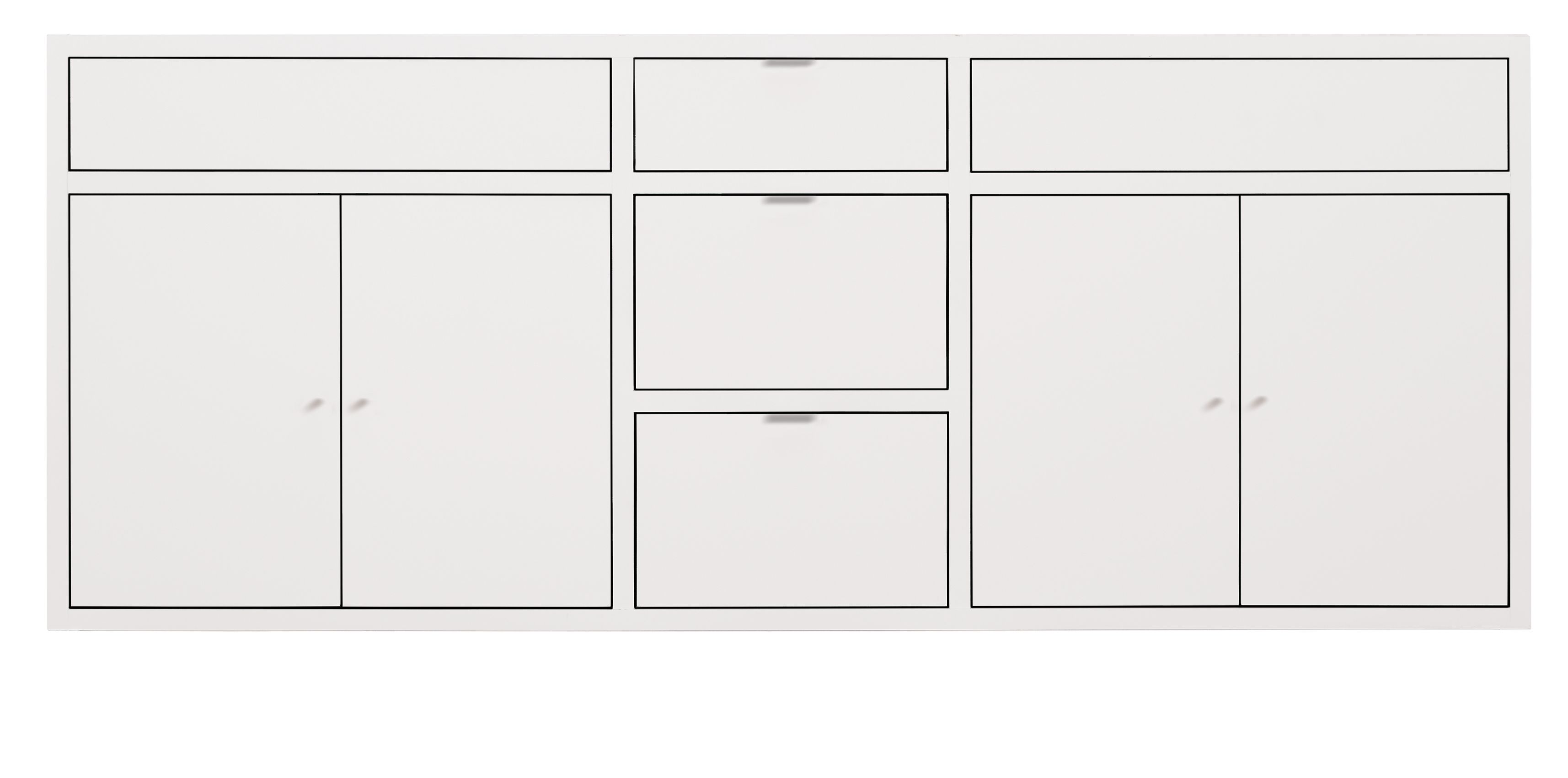 Copenhagen 70.5w 21d 33.25h Double-Sink Vanity Cabinet with No Top