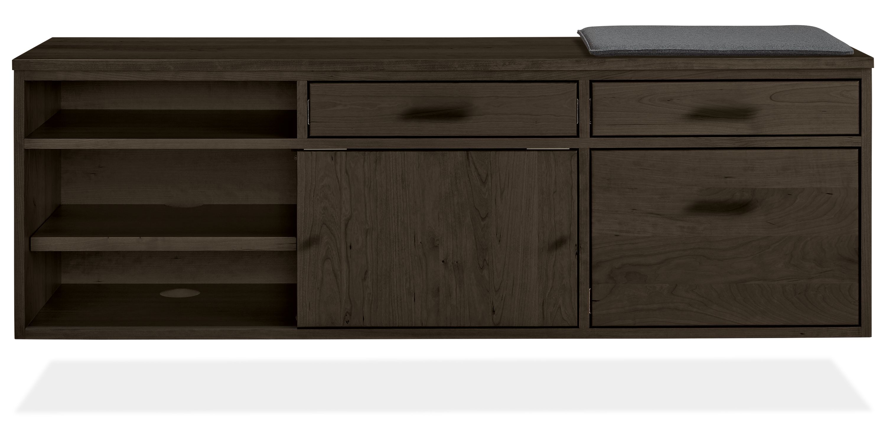 Linear 59.5w 16d 24.5h Right-File Drawer Bench with Cushion