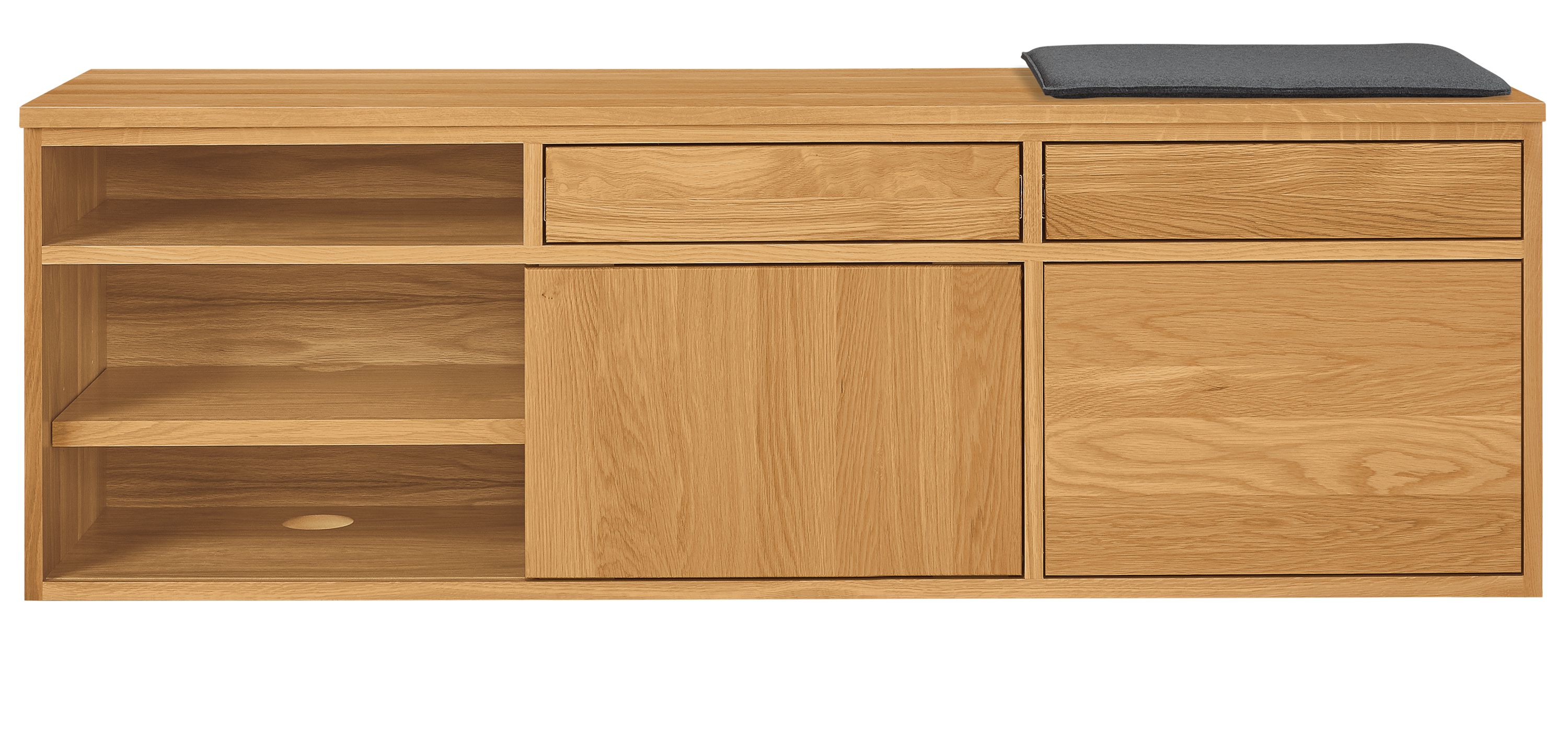 Linear 59.5w 16d 24.5h Right-File Drawer Bench with Cushion