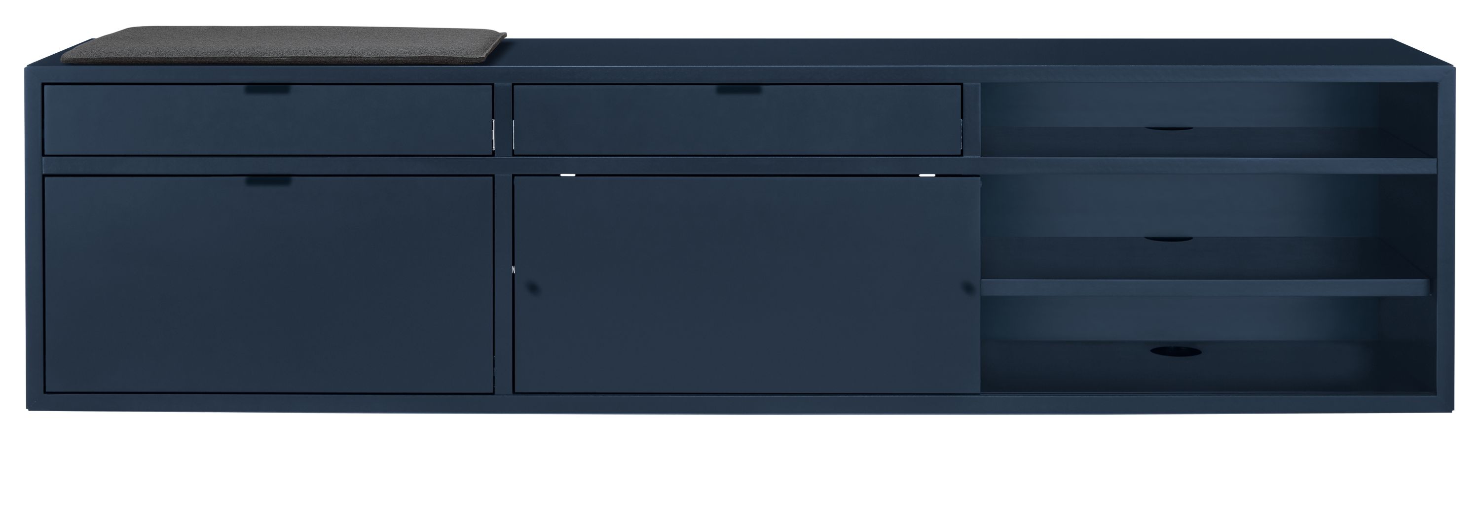 Copenhagen 80w 16d 25h Left-File Drawer Bench with Cushion