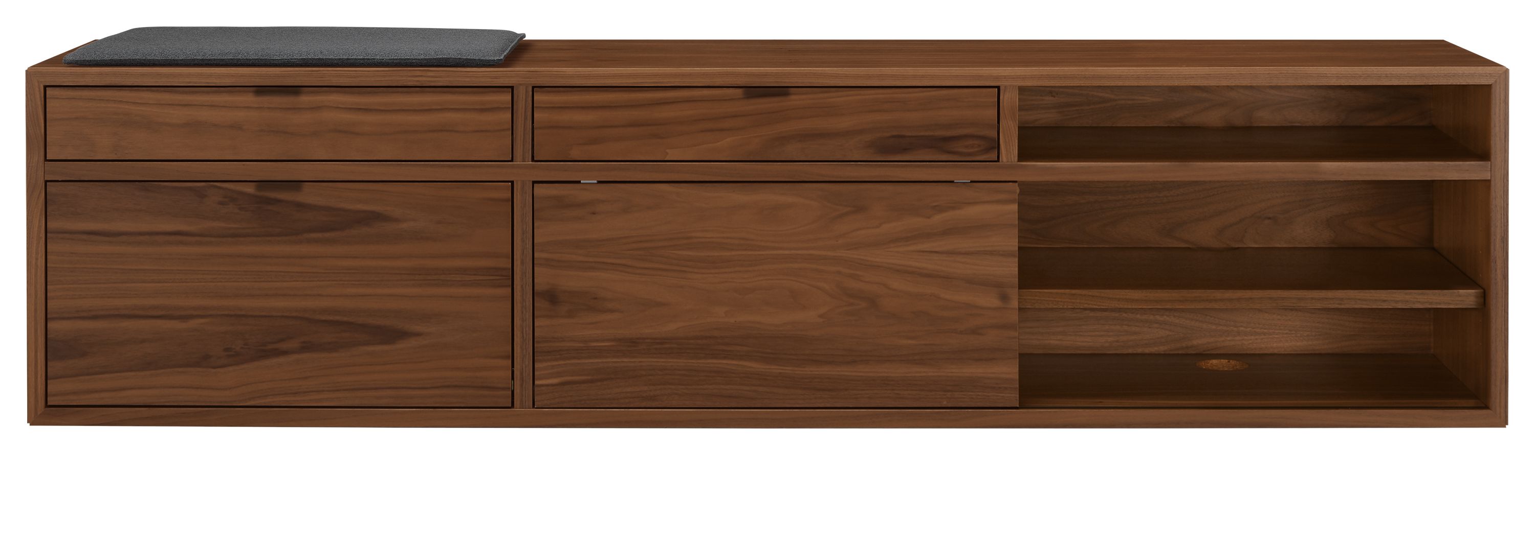 Copenhagen 80w 16d 25h Left-File Drawer Bench with Cushion