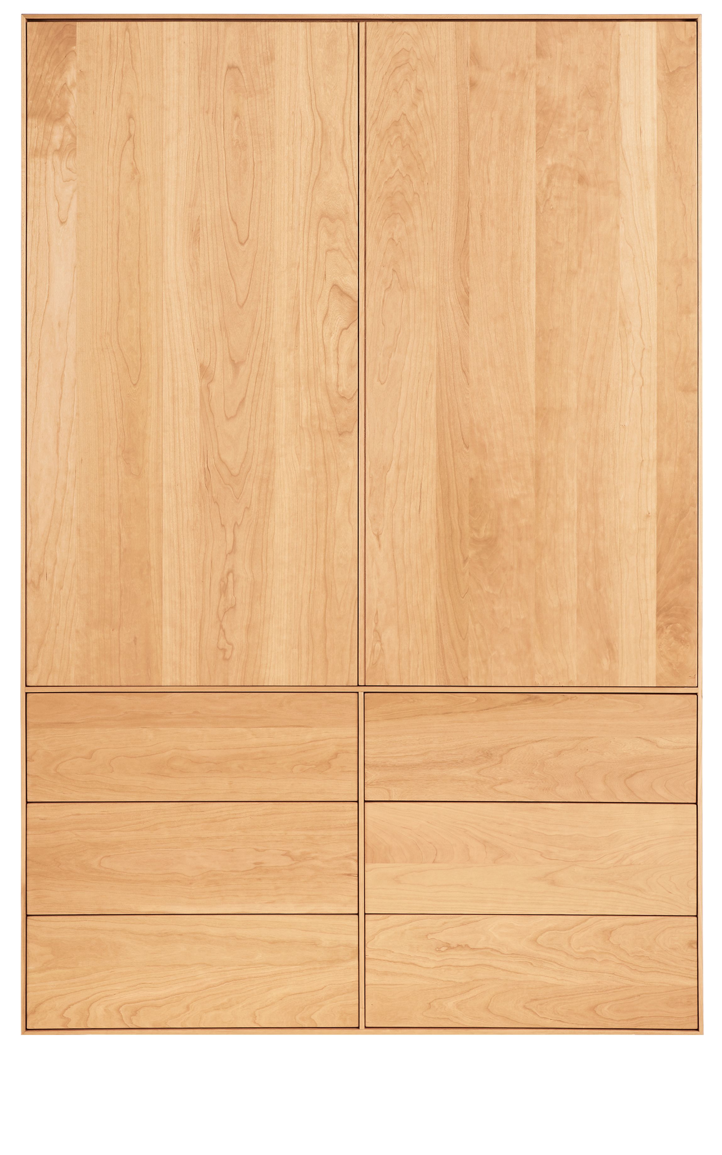 Hudson 44w 24d 71h Armoire with Wood Base